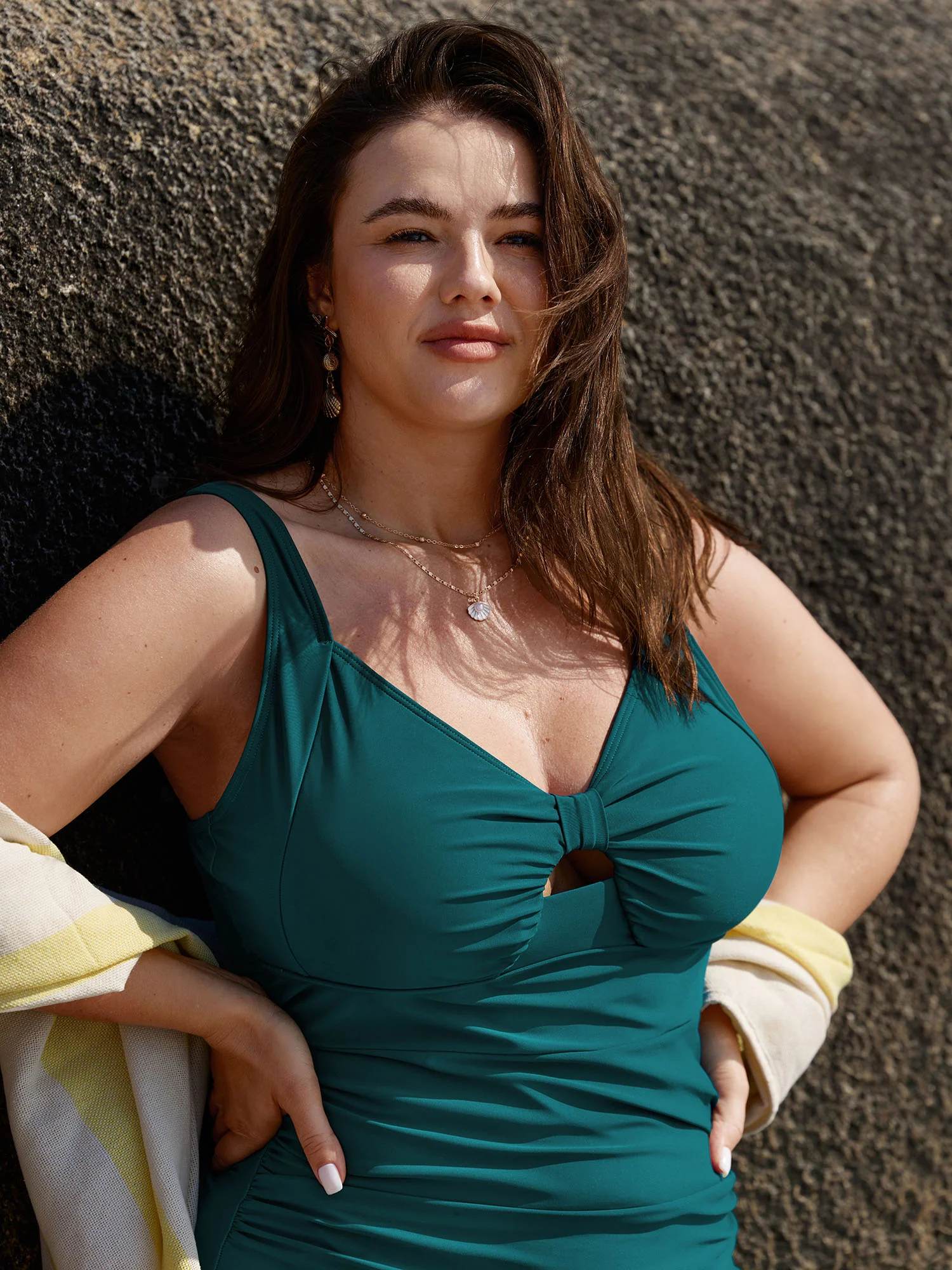 Cut-Out Back-Tie Keyhole One-Piece Swimsuit - Image 4