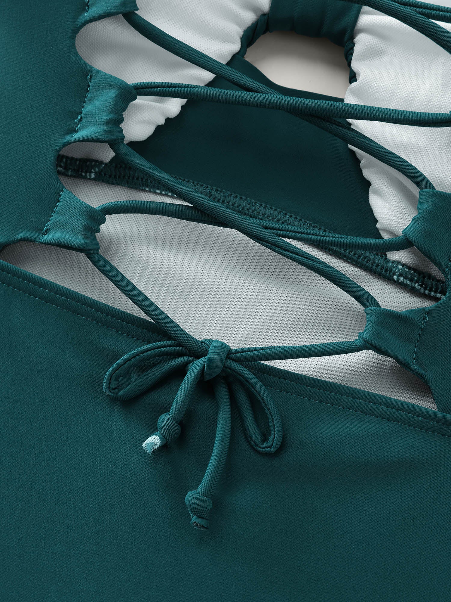 Cut-Out Back-Tie Keyhole One-Piece Swimsuit - Image 6