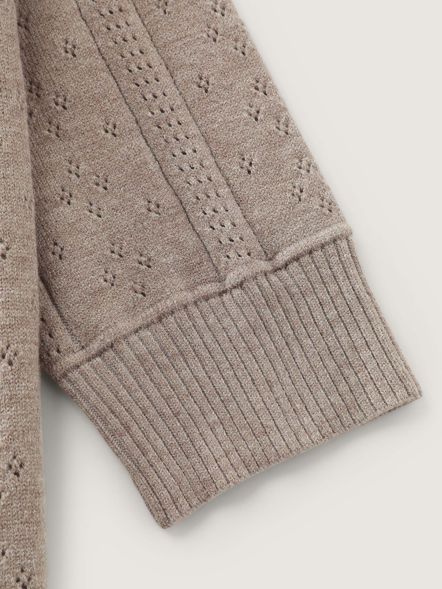 Cut-Out Button Front Knit Cardigan - Image 6