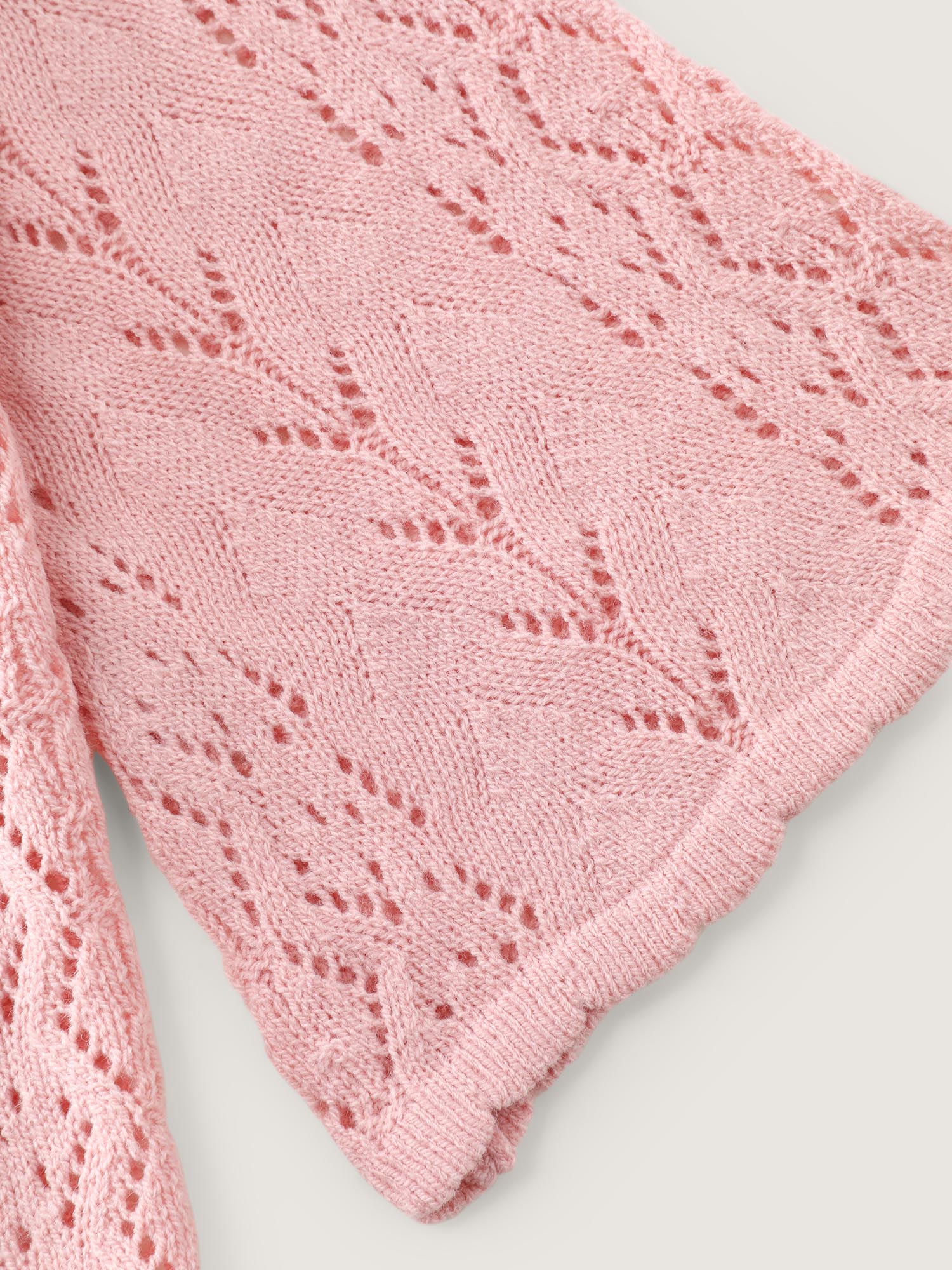 Cut-Out Curvy Front-Tie Knit Cardigan - Image 7