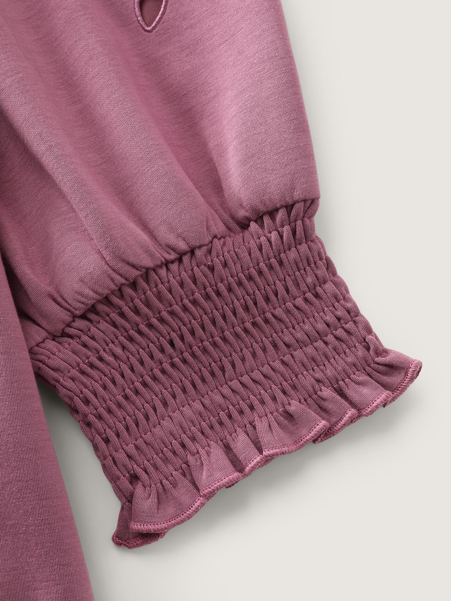 Cut-Out Embroidered Sleeve Rayon Sweatshirt - Image 6