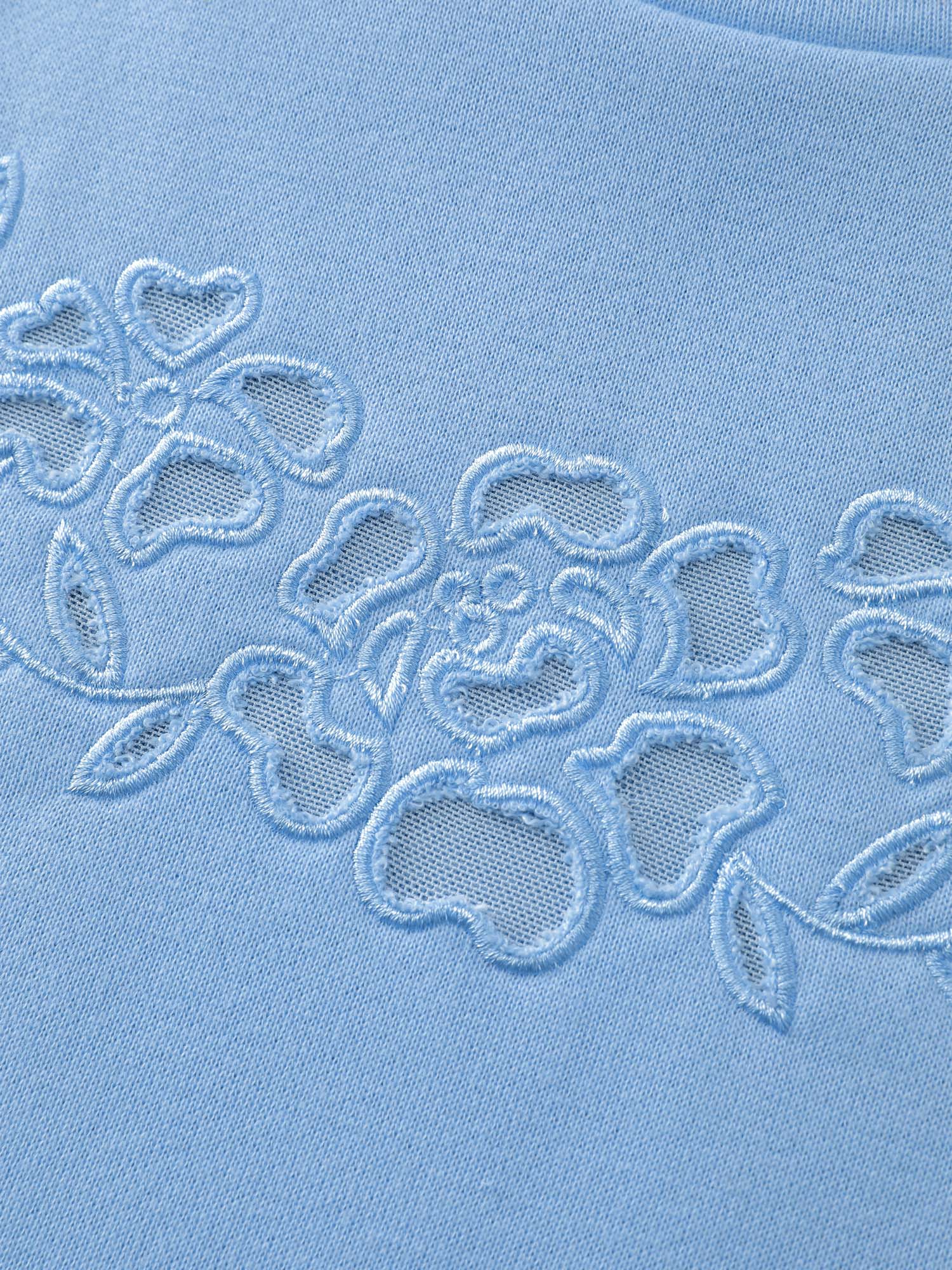 Cut-Out Embroidery Relaxed-Fit Sweatshirt - Image 5