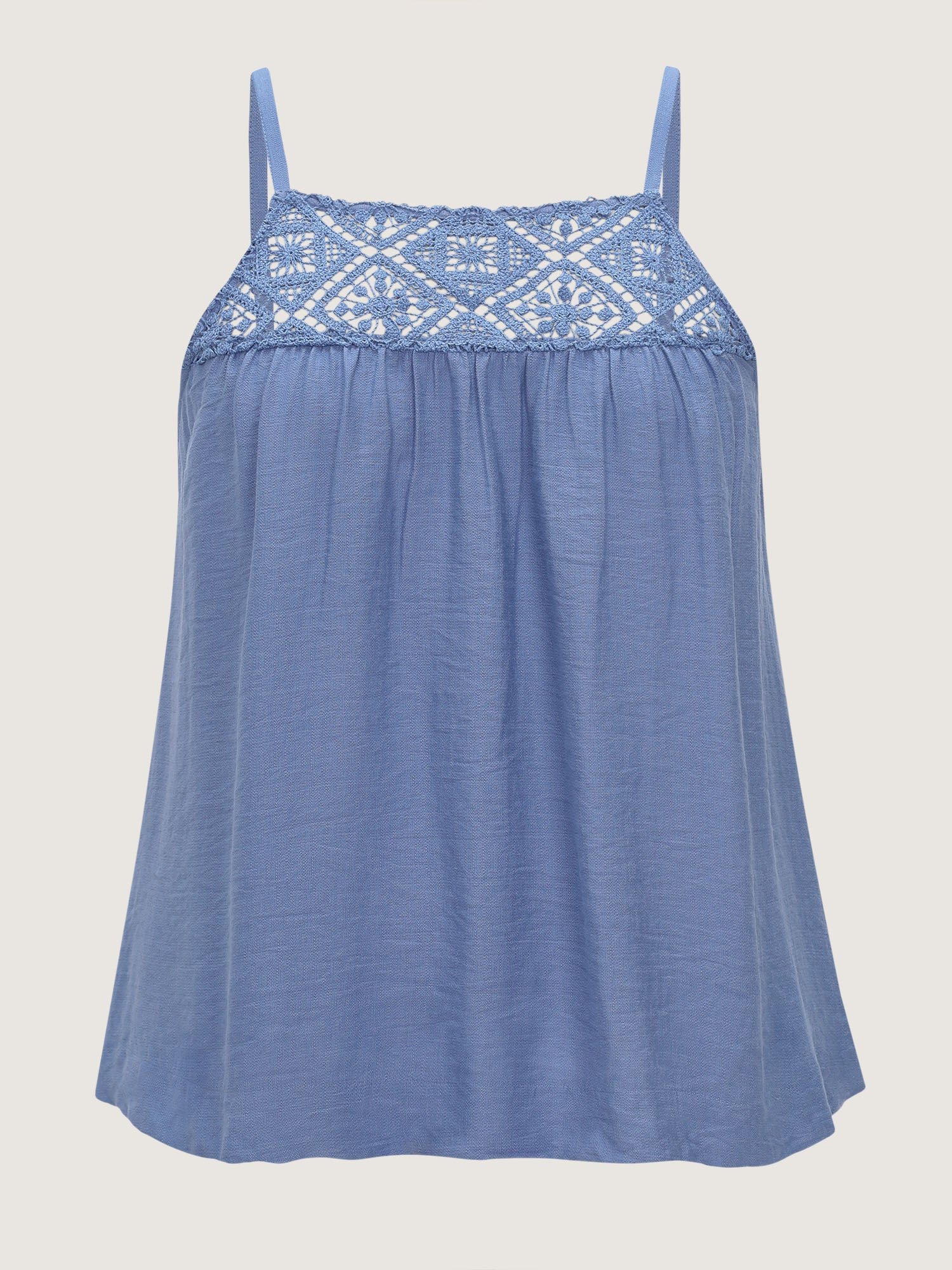 Cut-Out Neckline Cami Plain Tank Top - Image 7
