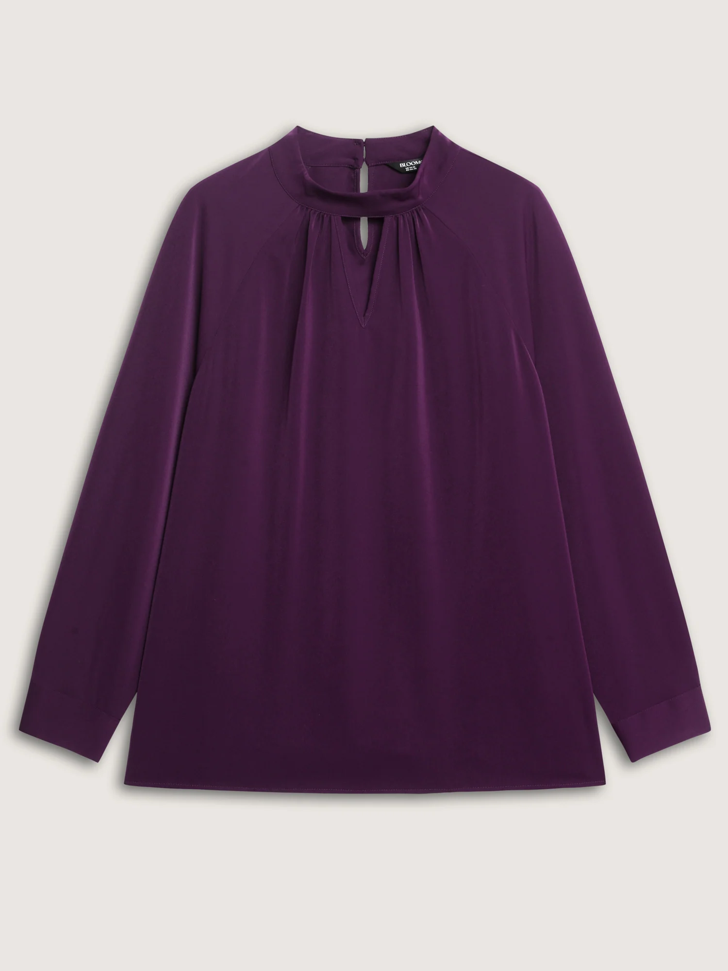 Cut-Out Neckline Pleated Blouse - Image 6