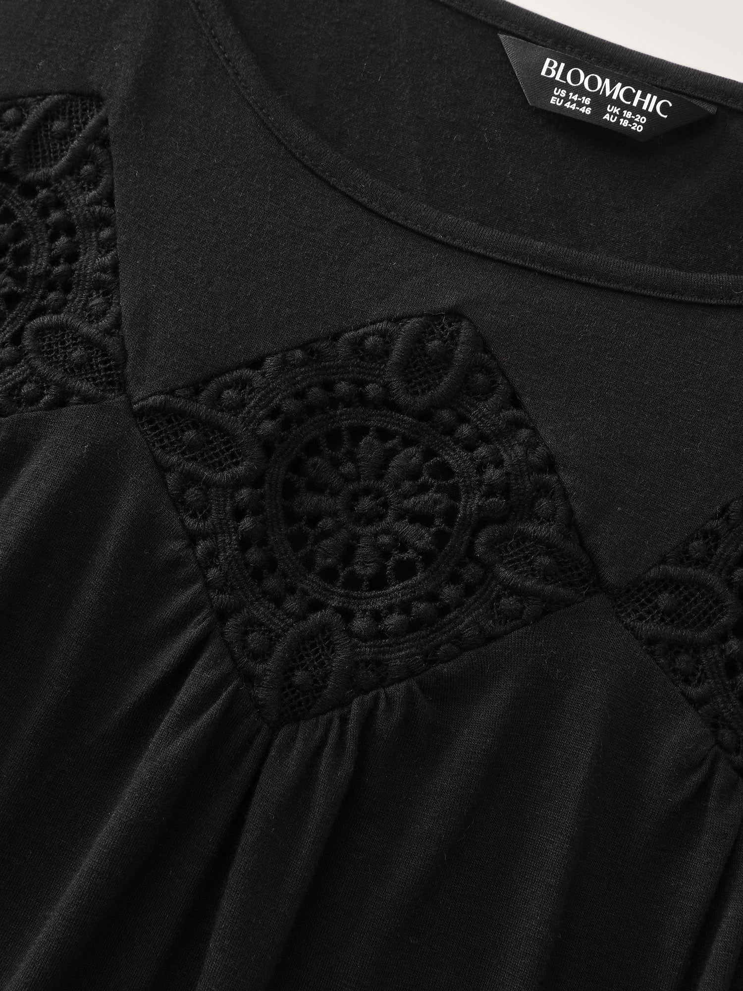 Cut-Out Neckline Stretchy Flowy T-Shirt - Image 6