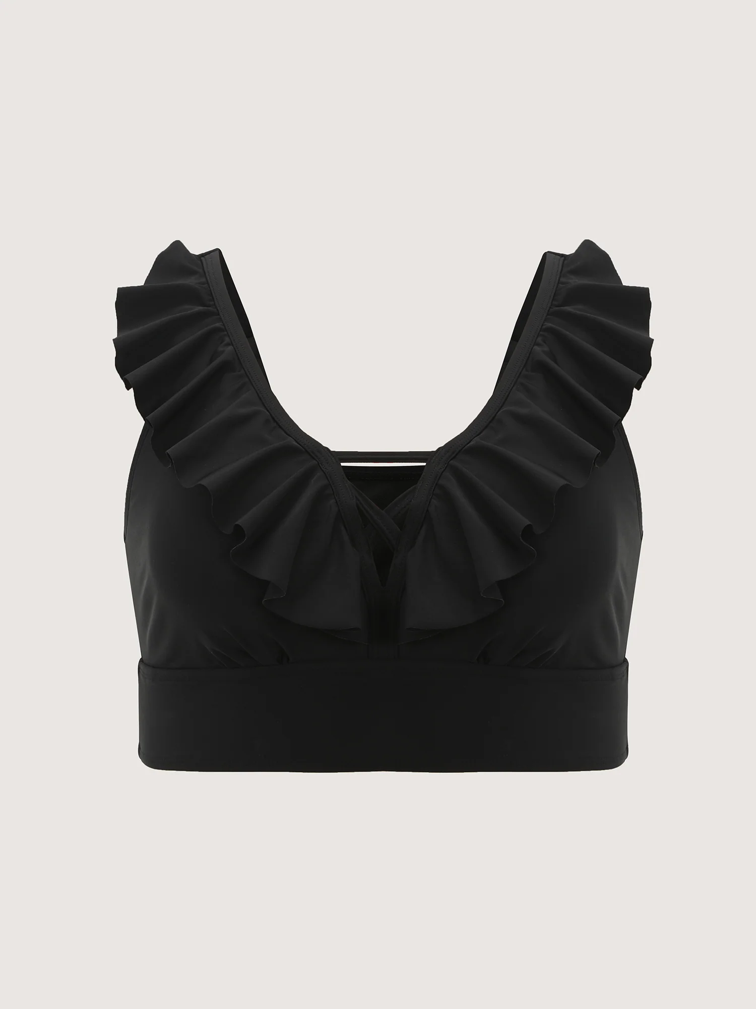 Cut-Out Ruffled Sleeve Swim Top - Image 7