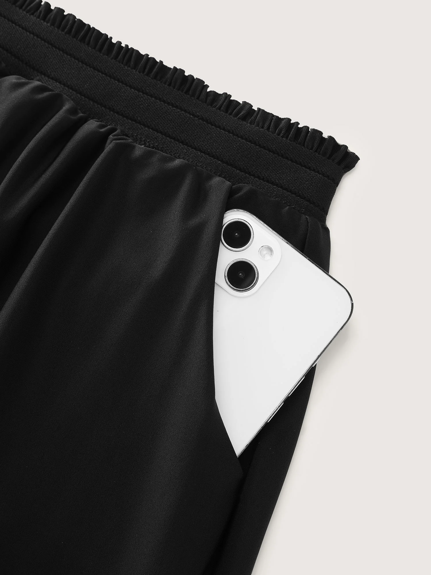Cut-Out Side Pockets Swim Shorts - Image 6