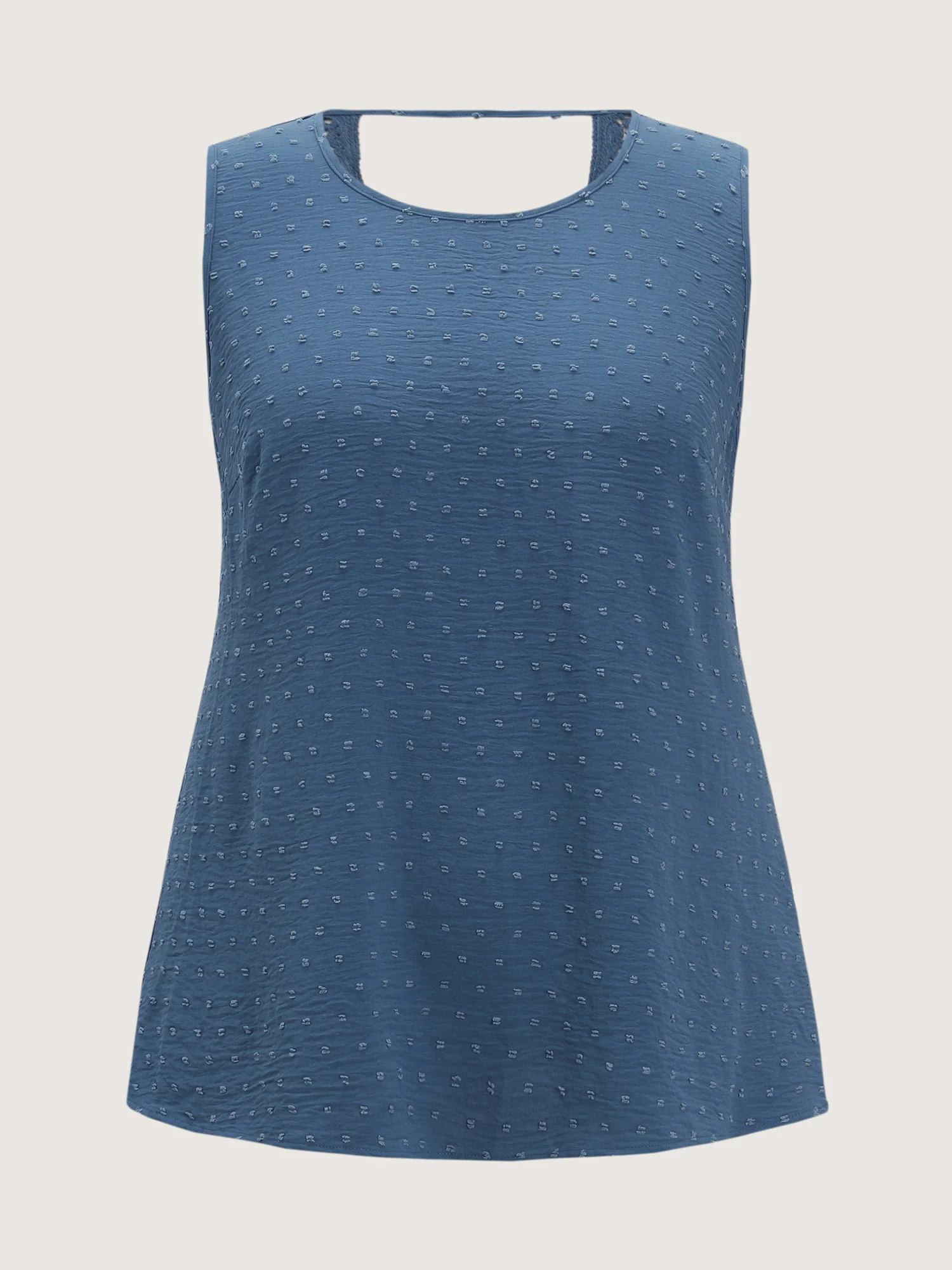 Cut-Out Textured Open Back Tank Top - Image 6