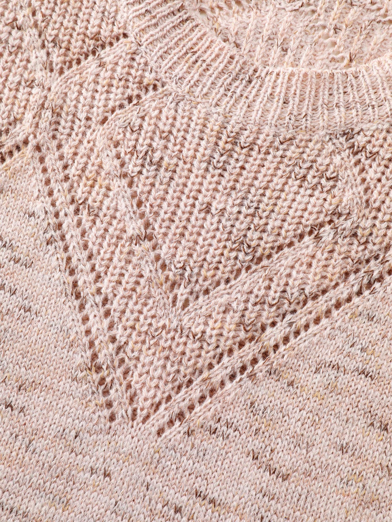 Cut-Out Textured Ribbed Hem Pullover - Image 6