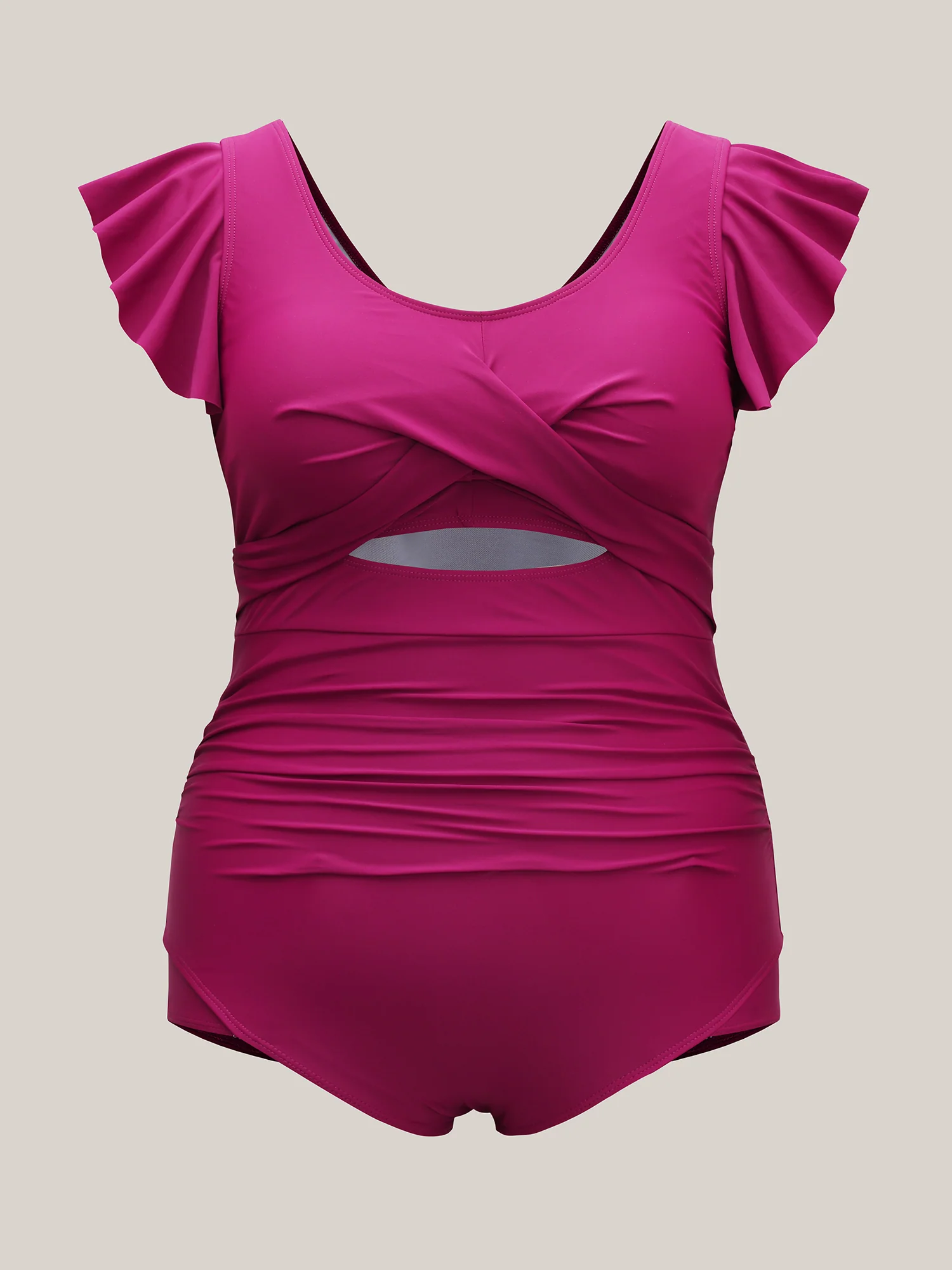 Cut-Out Twist Front One-Piece Swimsuit - Image 5
