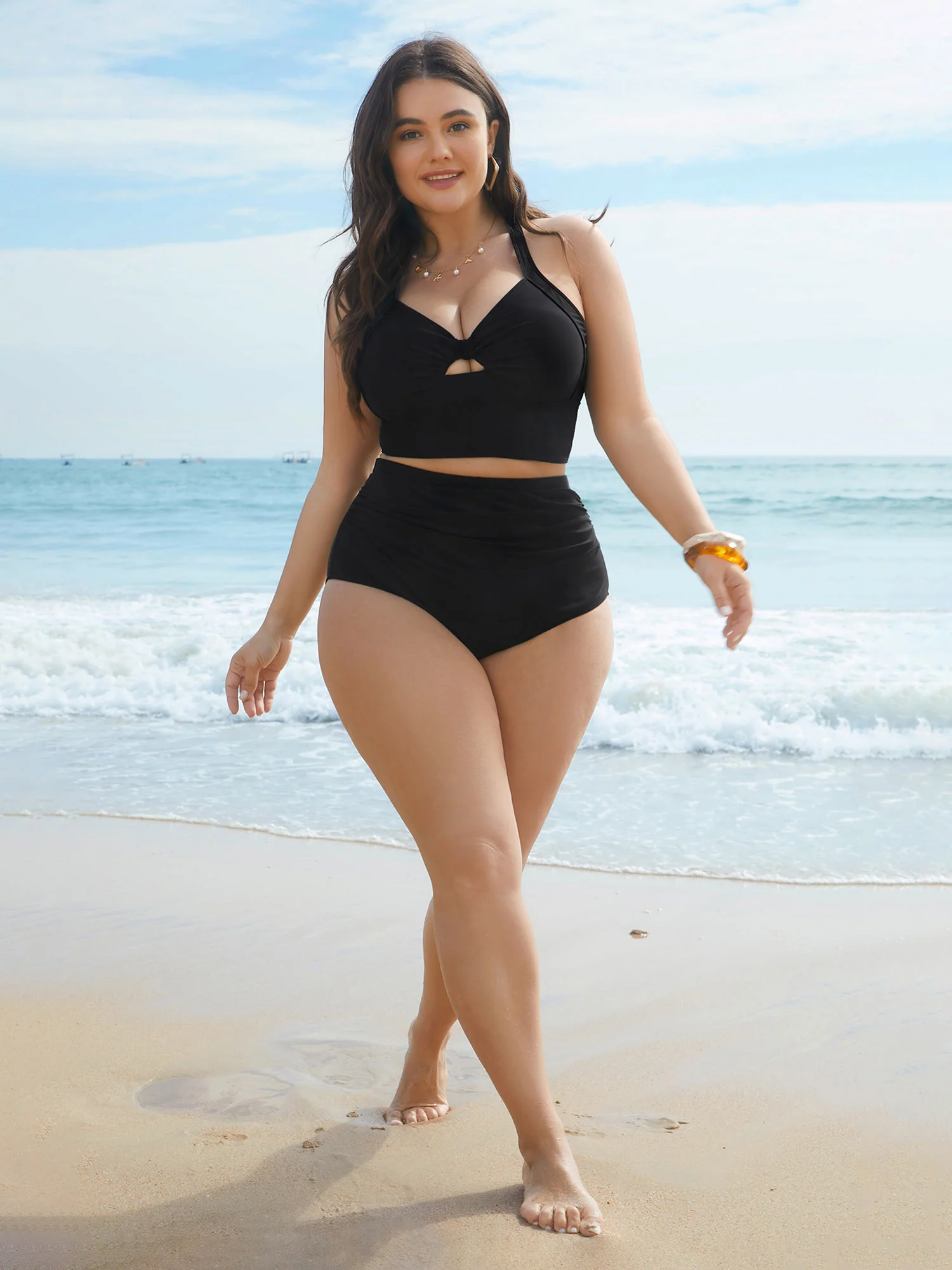 Cut-Out Twisted-Front Swim Top - Image 4