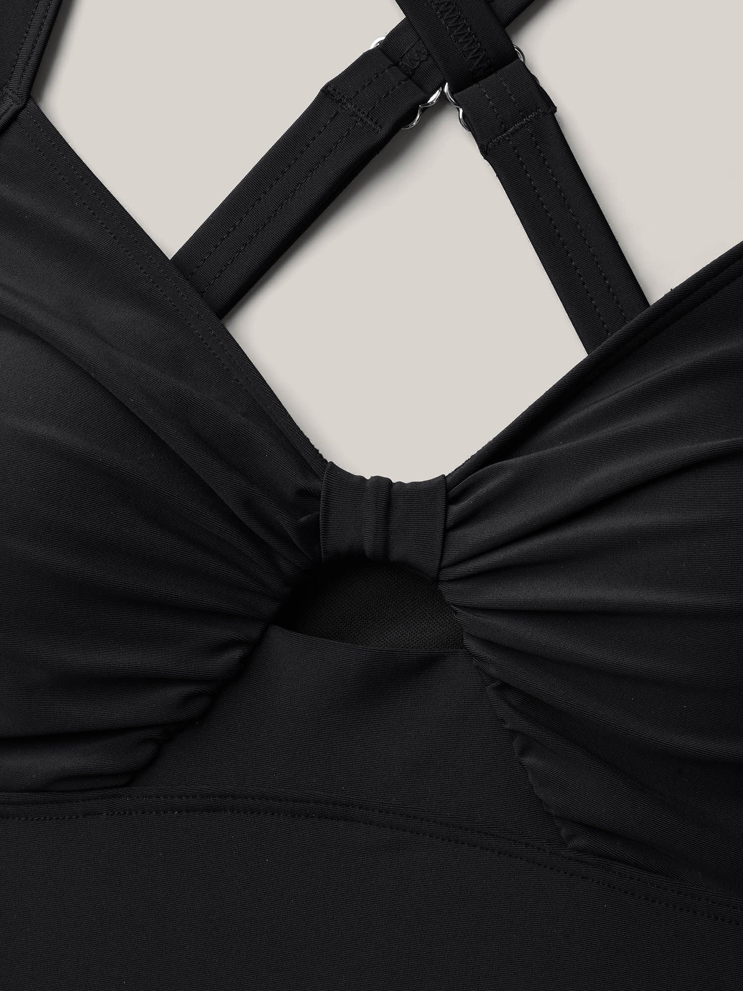Cut-Out Twisted-Front Swim Top - Image 7