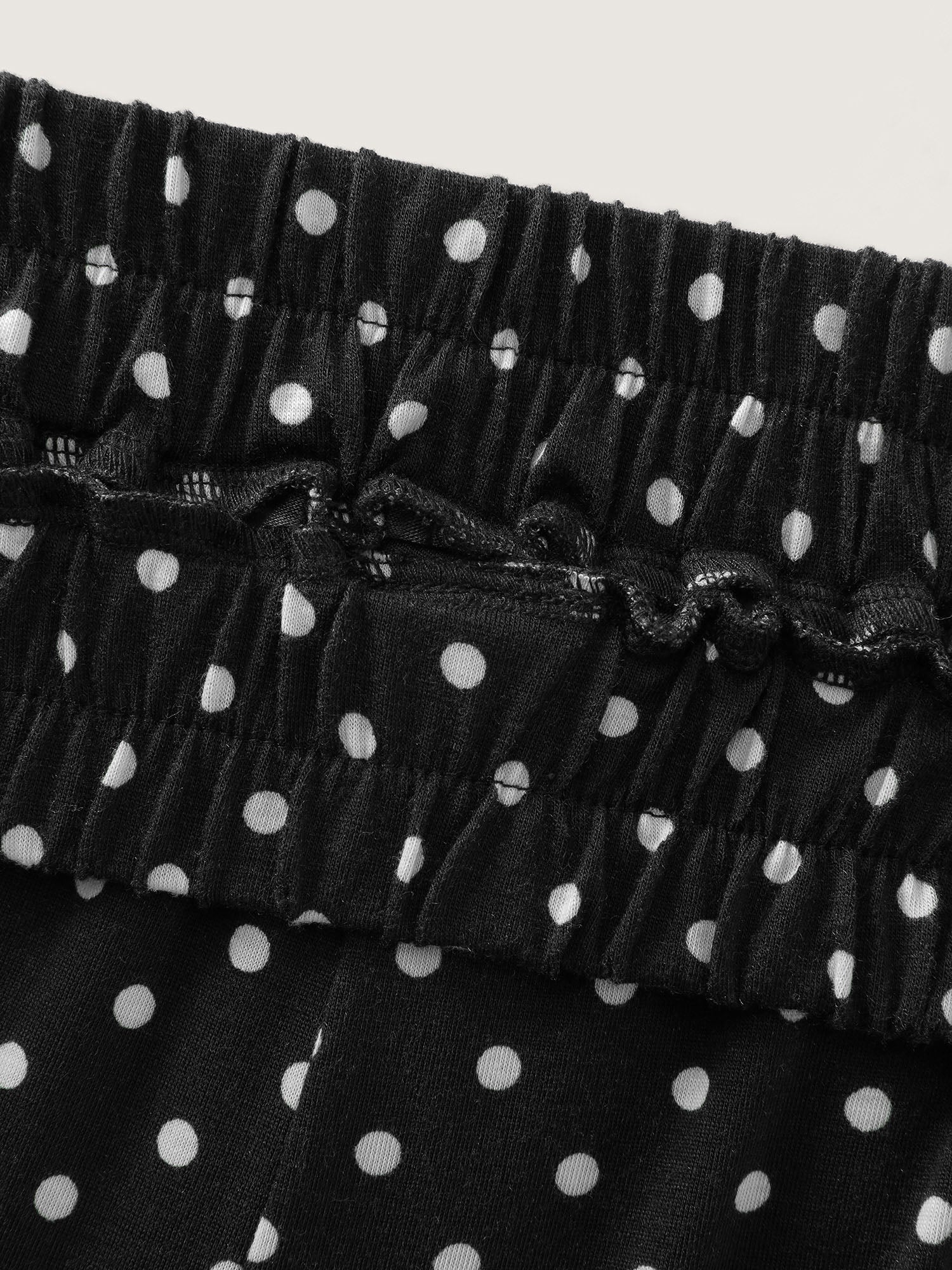 Cute Cat Polka Dots Print Sleepwear Set - Image 13