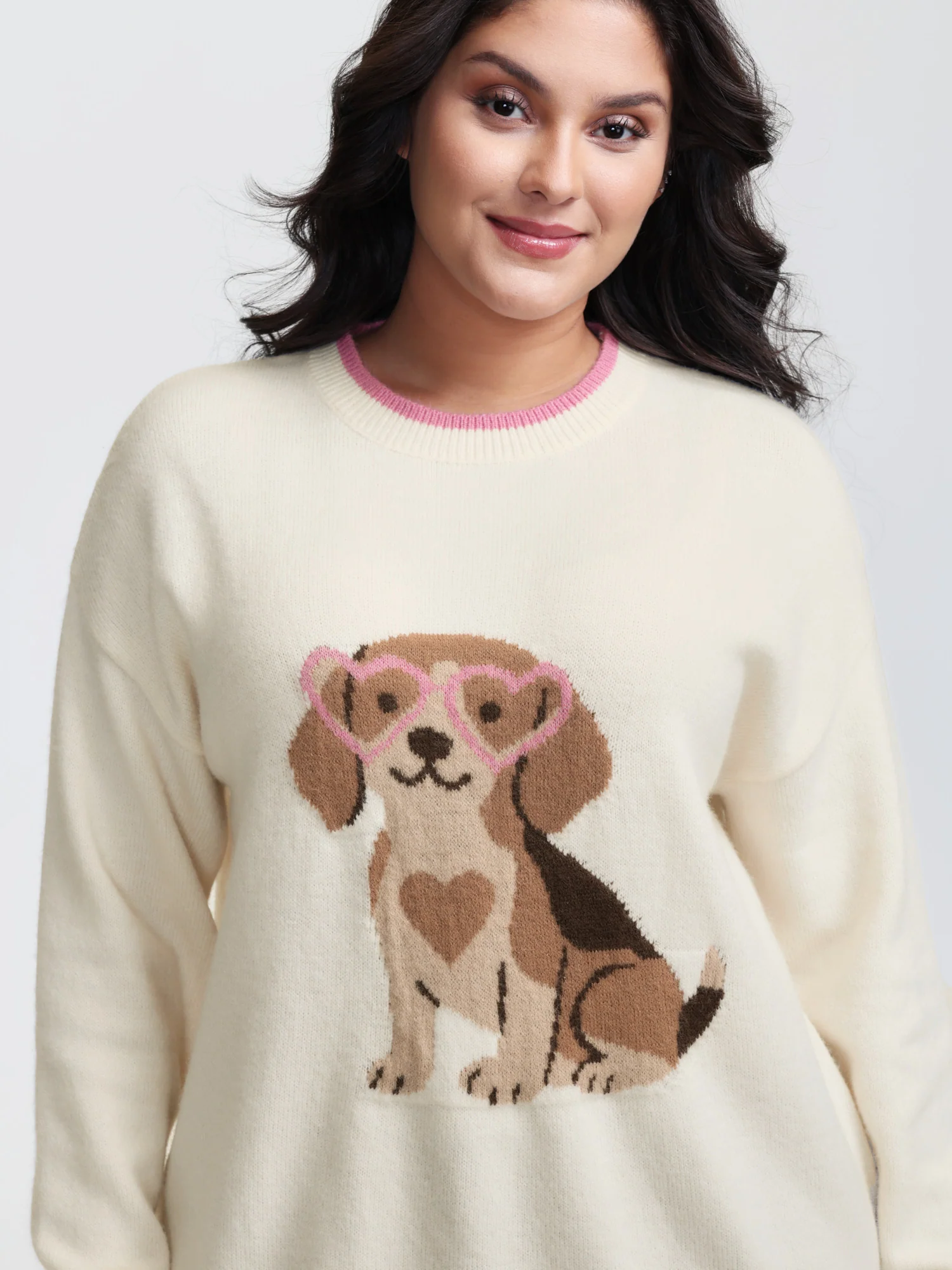 Cute Pet Pattern Jacquard Pullover - Image 2