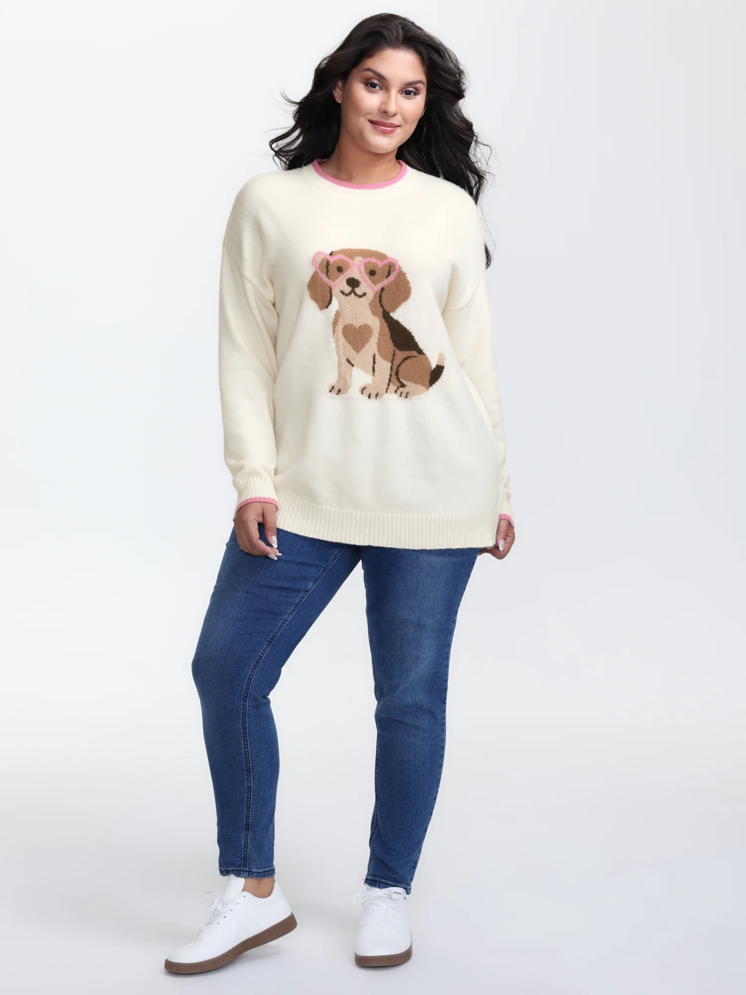 Cute Pet Pattern Jacquard Pullover - Image 3