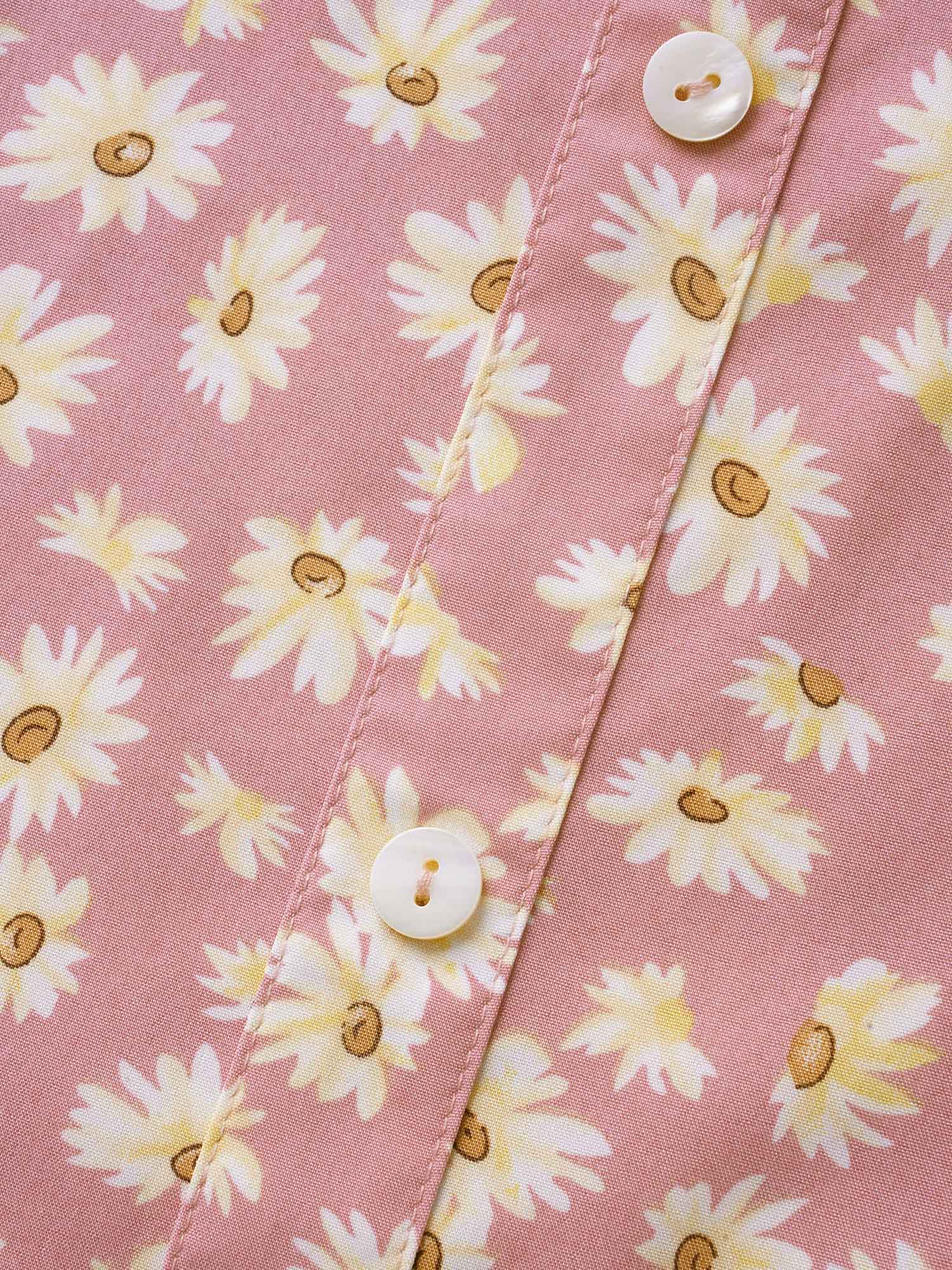 Daisy Patterned Ruffled Collar Blouse - Image 6