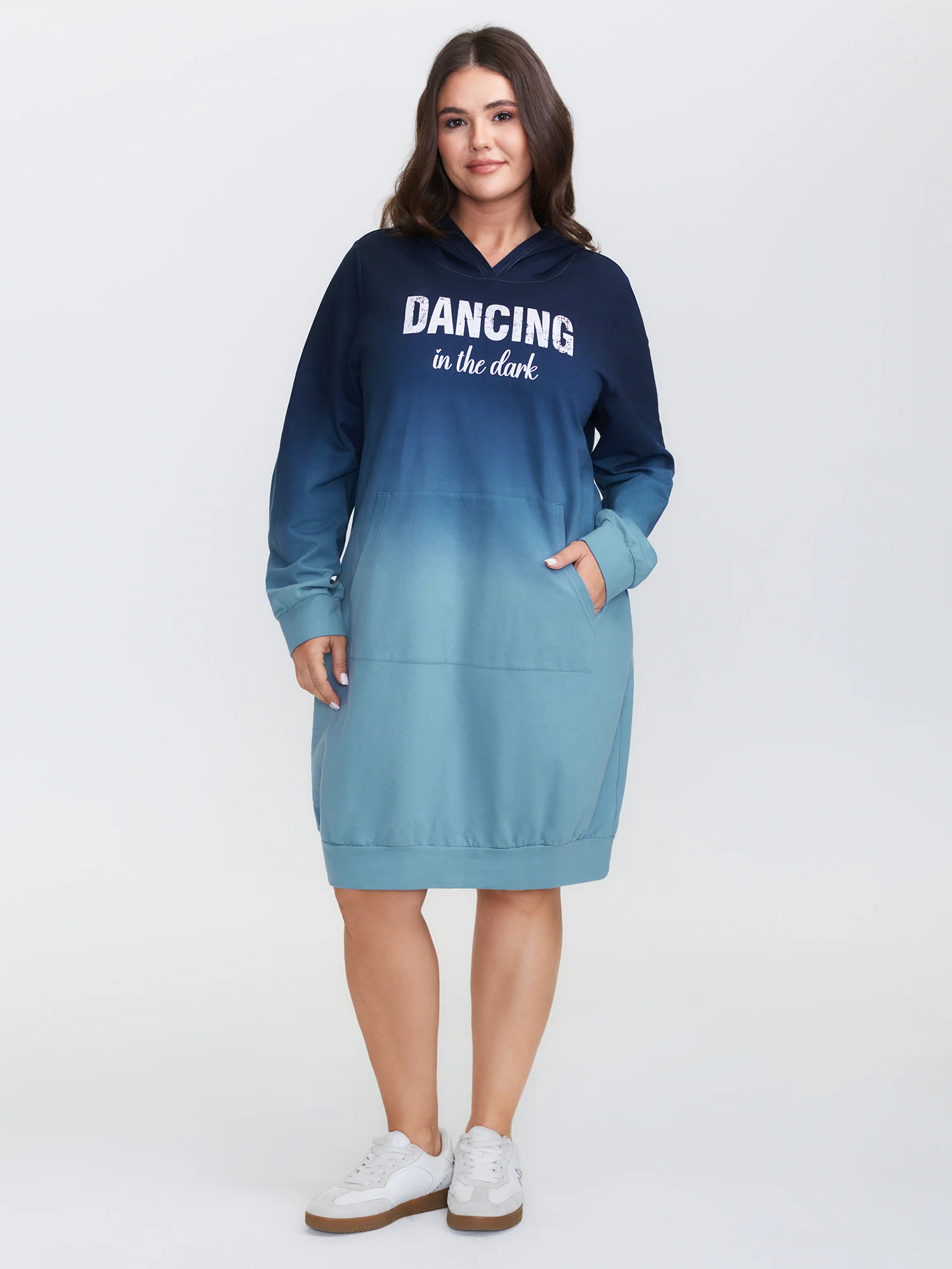Dancing in the Dark Hooded Midi Dress - Image 3