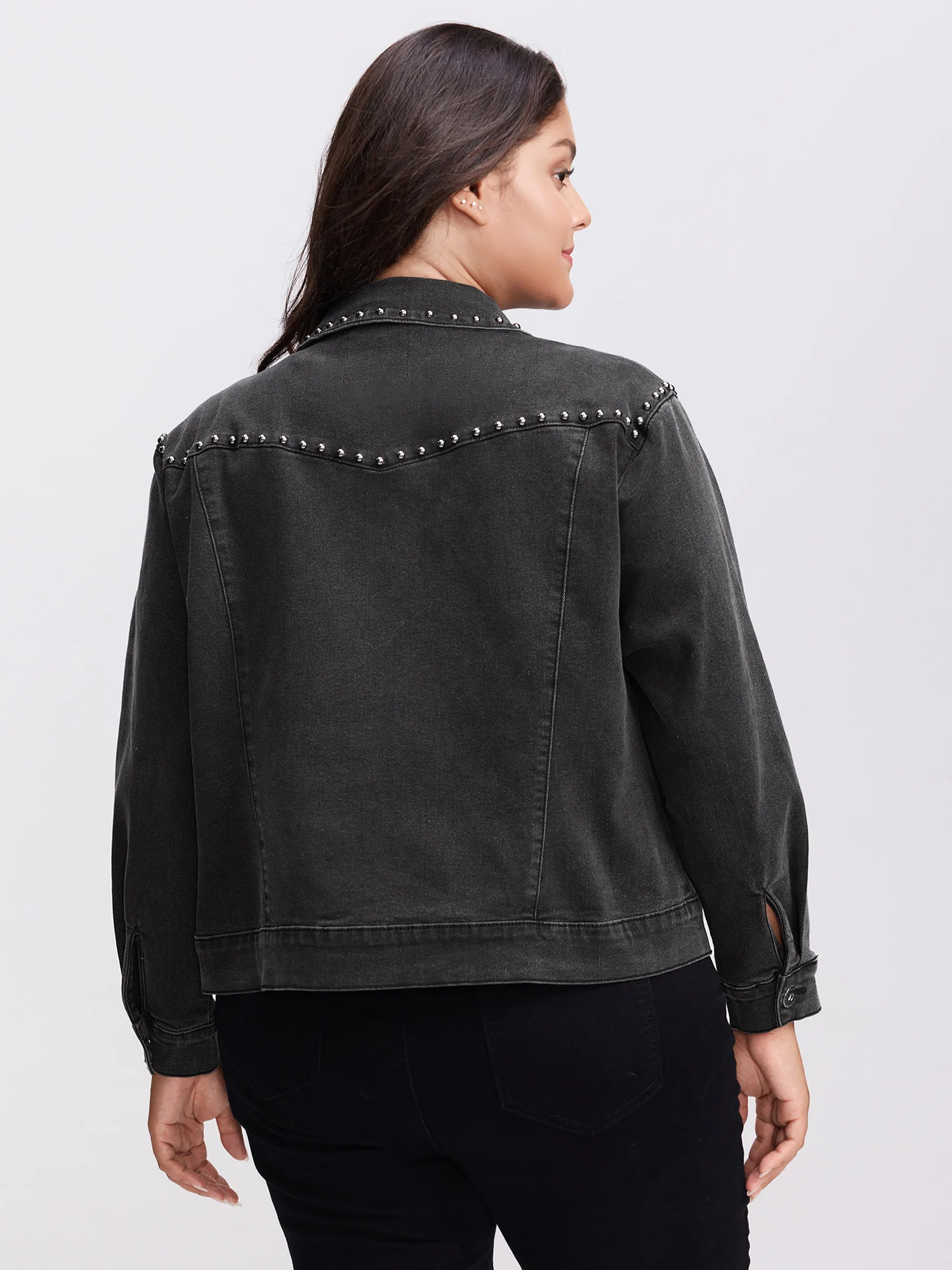 Denim Chest Flaps Zipper Jacket - Image 5