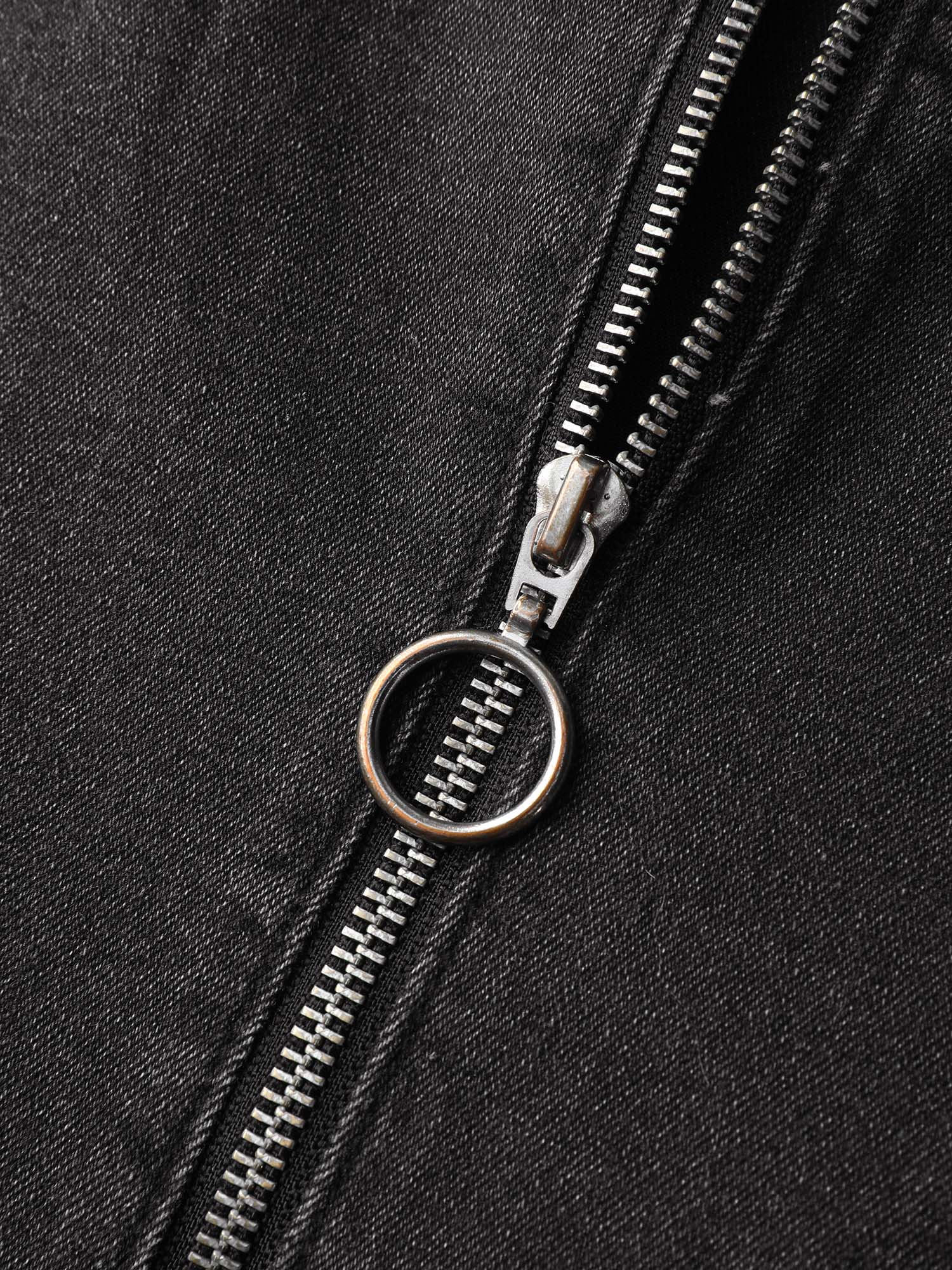 Denim Chest Flaps Zipper Jacket - Image 7