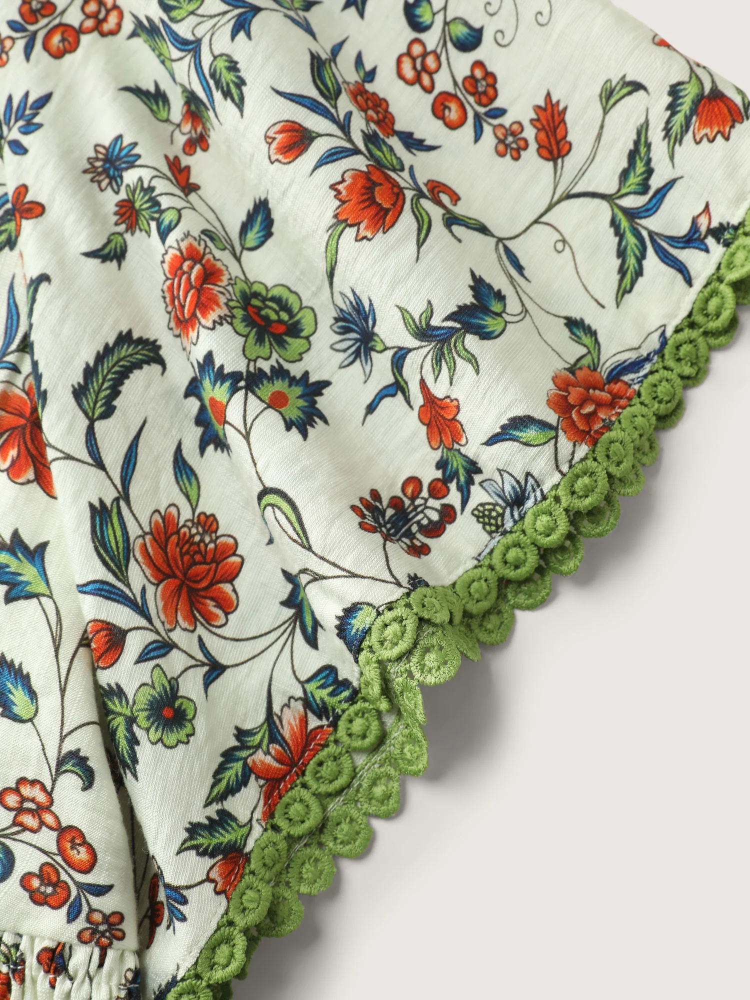 Dense Floral Print Bustier Shirred Waist Blouse - Image 5