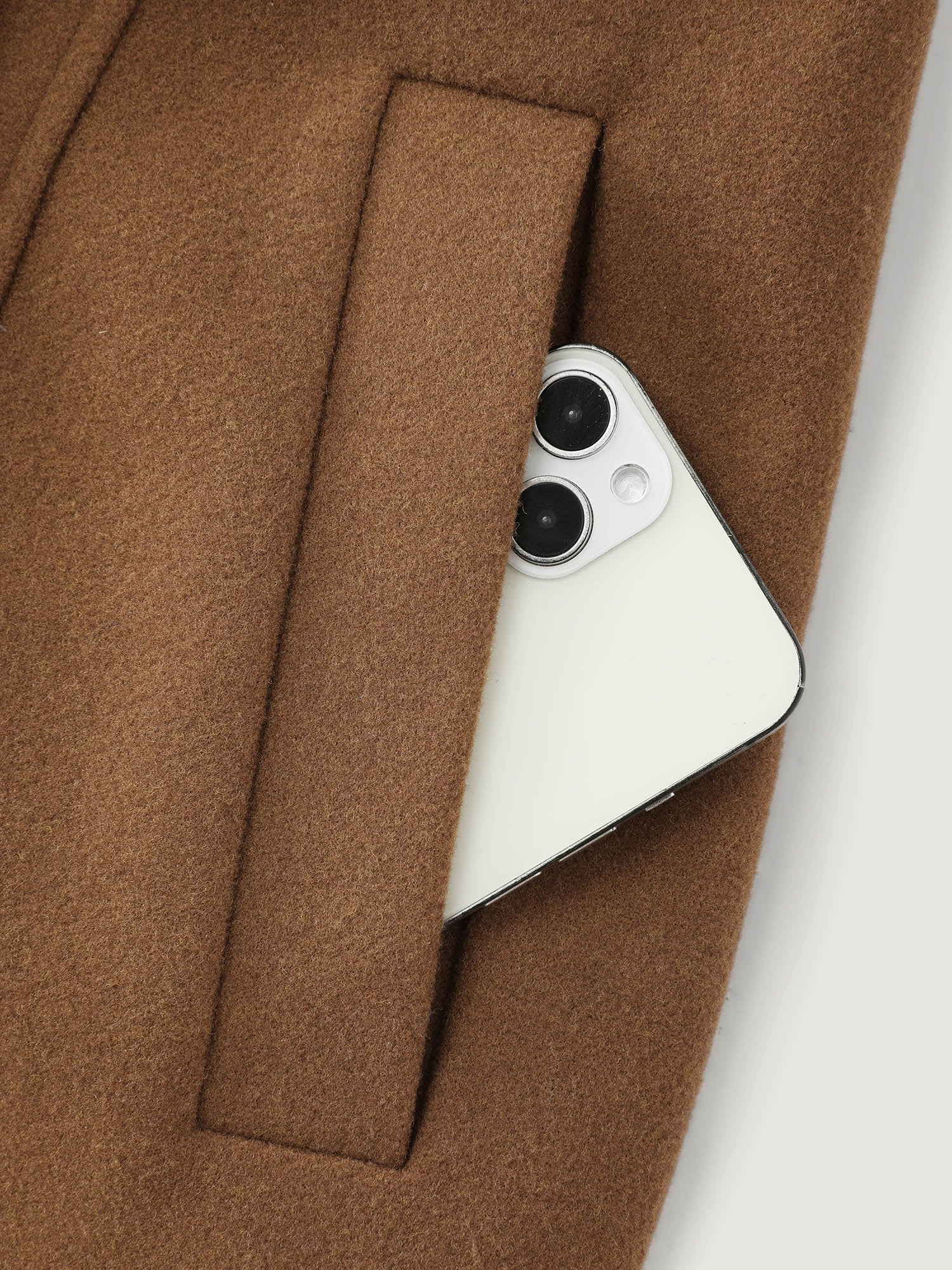 Detachable Fur Belted Cinched-Waist Coat - Image 7