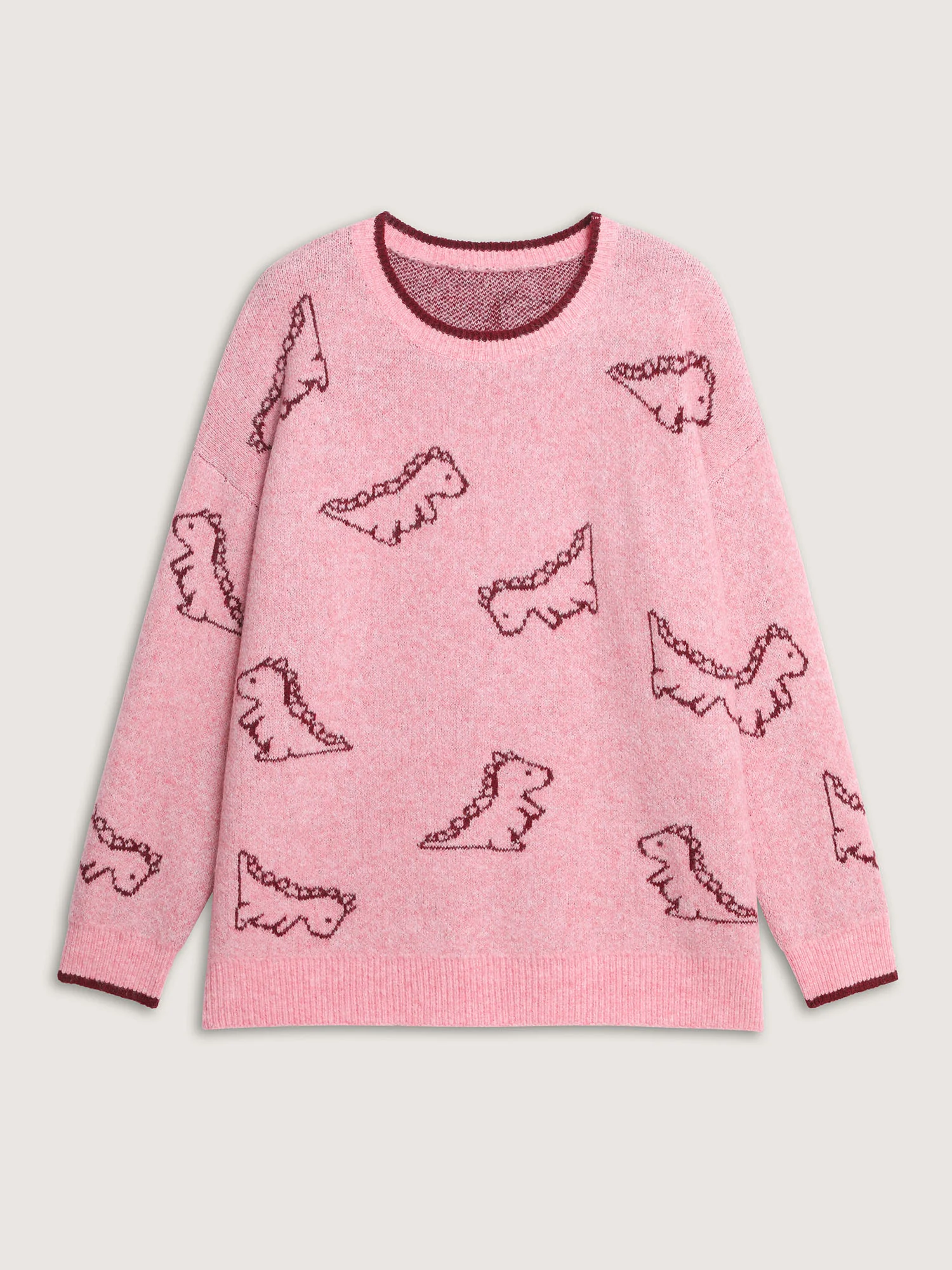 Dinosaur Pattern Jacquard Pullover - Image 7