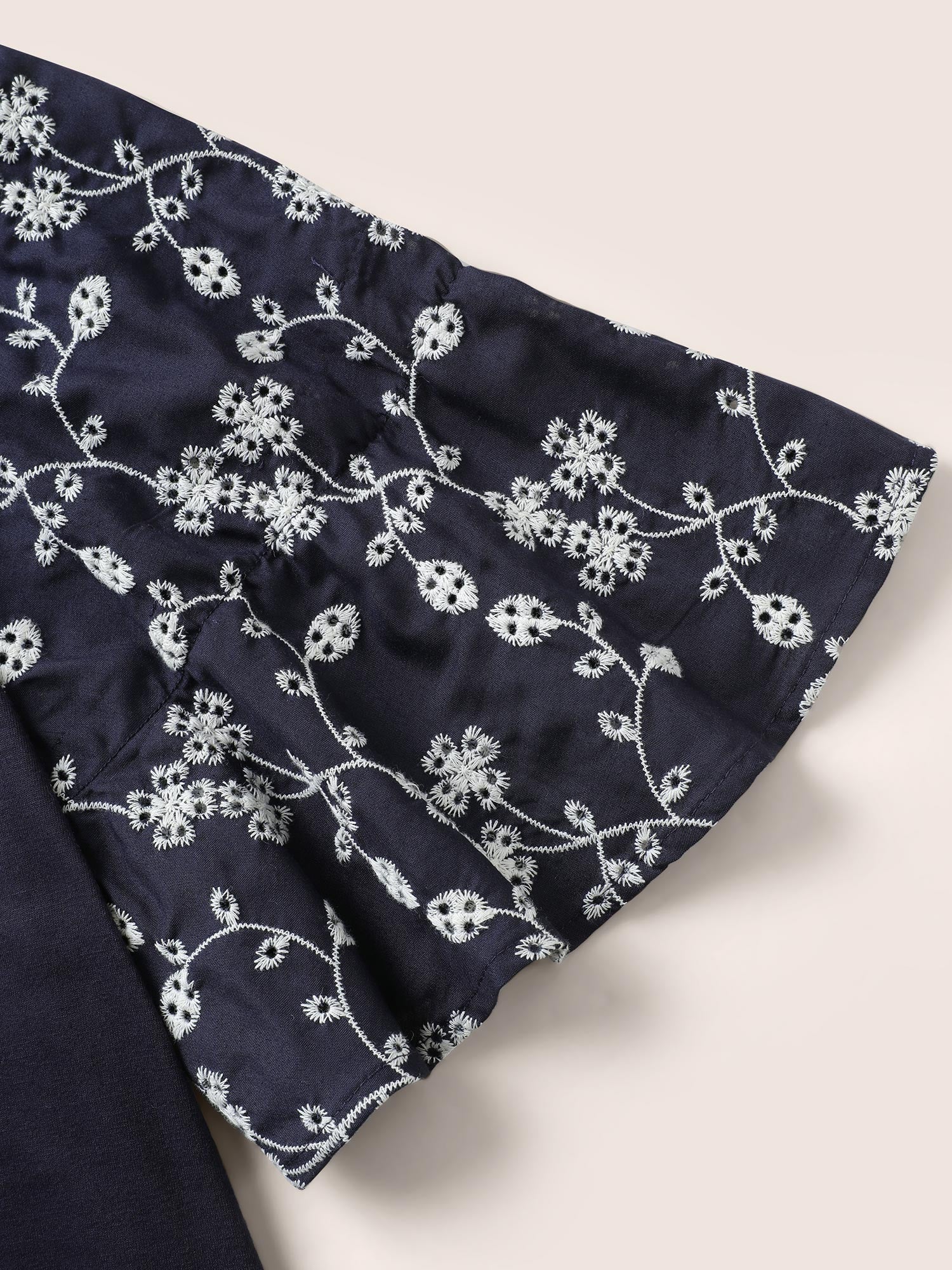 Ditsy Floral Patchwork Broderie Anglaise T-shirt - Image 7