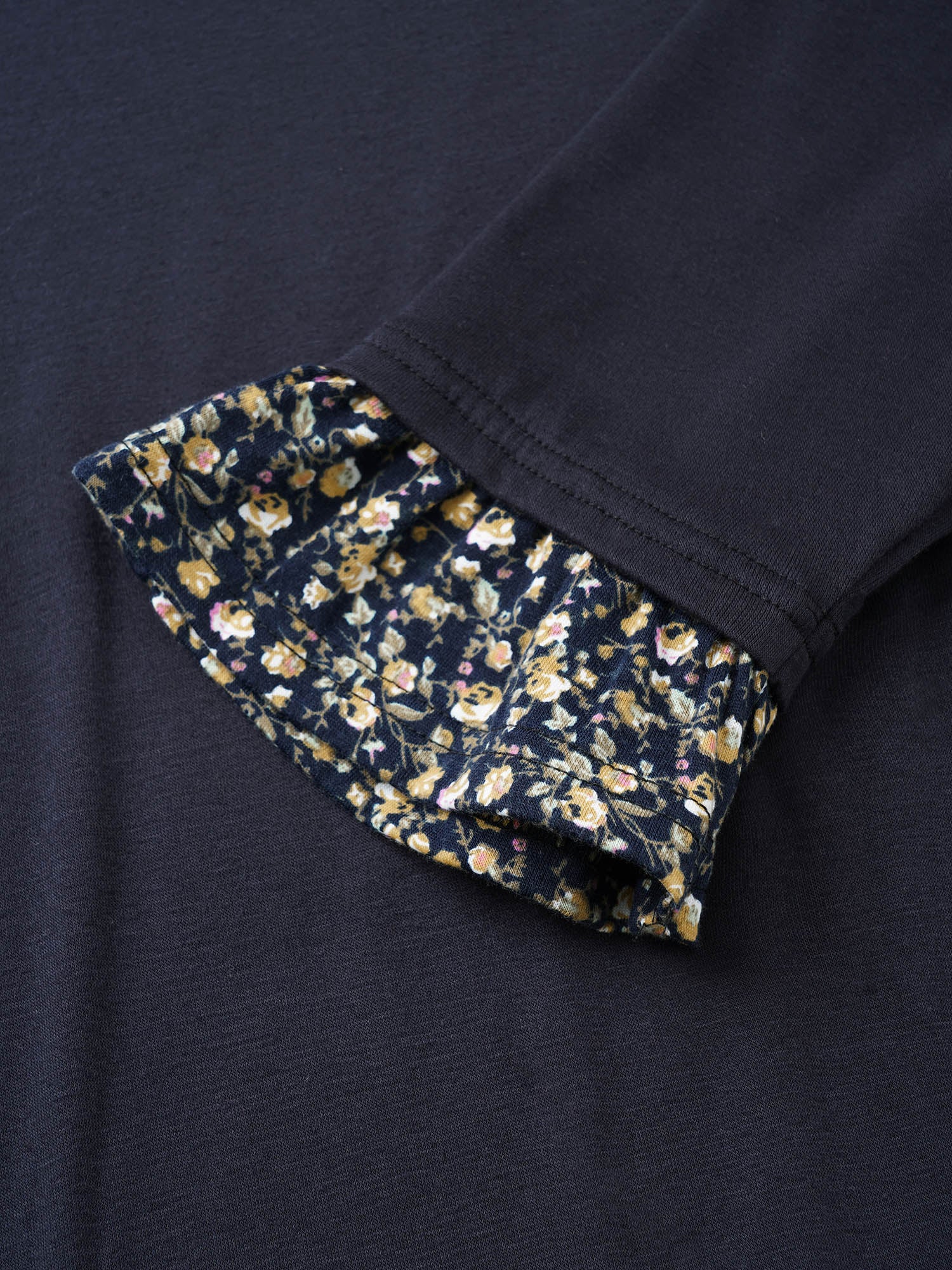 Ditsy Floral Patchwork Split Hem T-shirt - Image 6