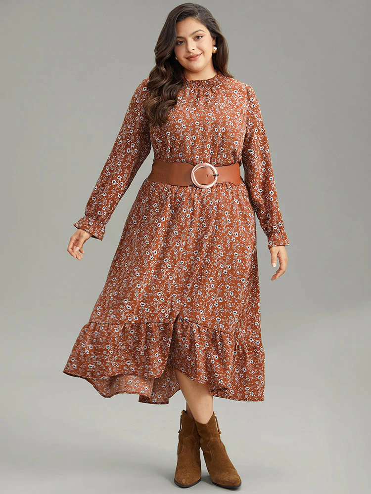 Ditsy Floral Pocket Elastic Waist Skirt - Image 4