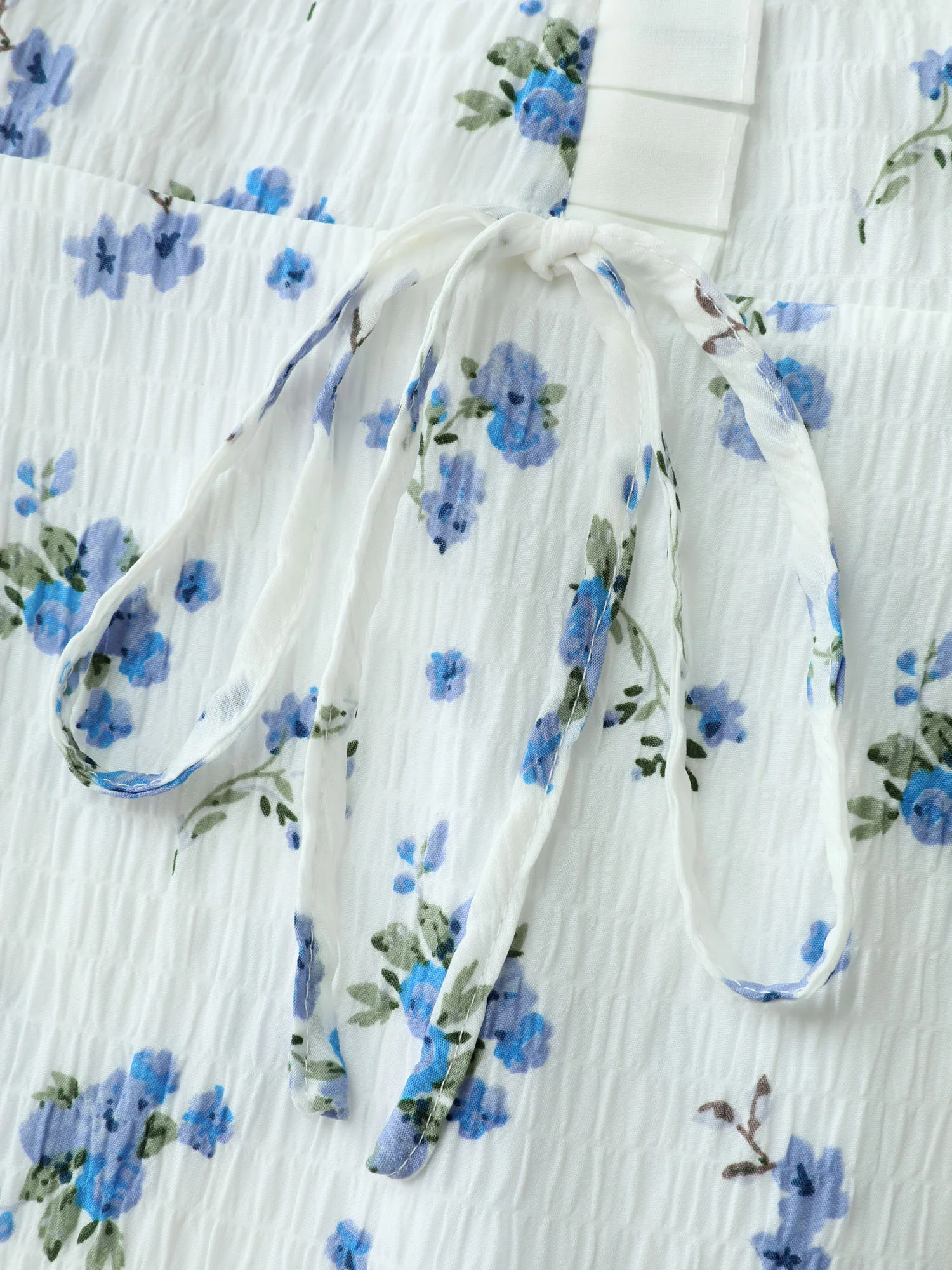Ditsy Floral Print Fit And Flare Tank Top - Image 6