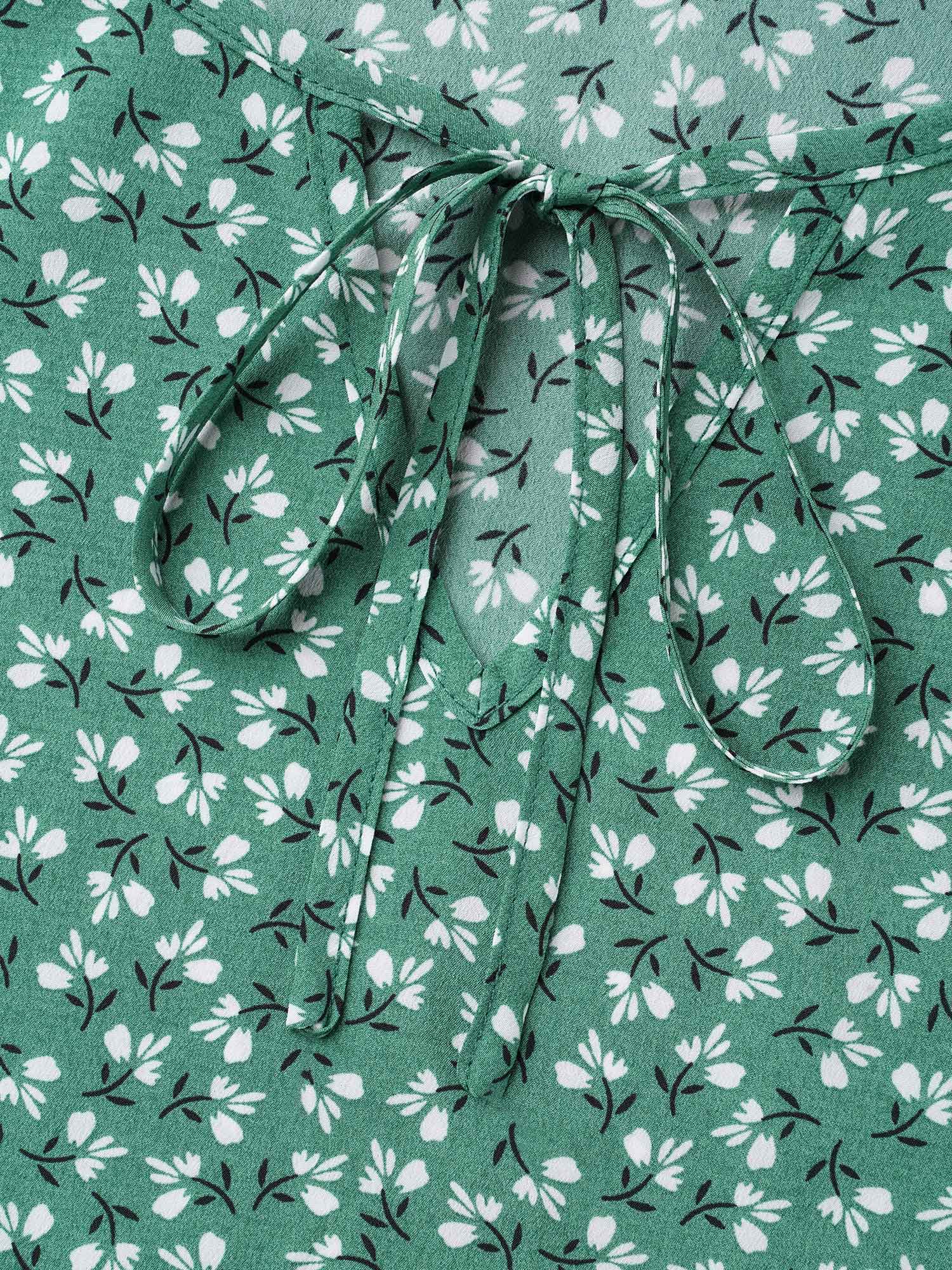 Ditsy Floral Print Half Sleeve Shirt - Image 7