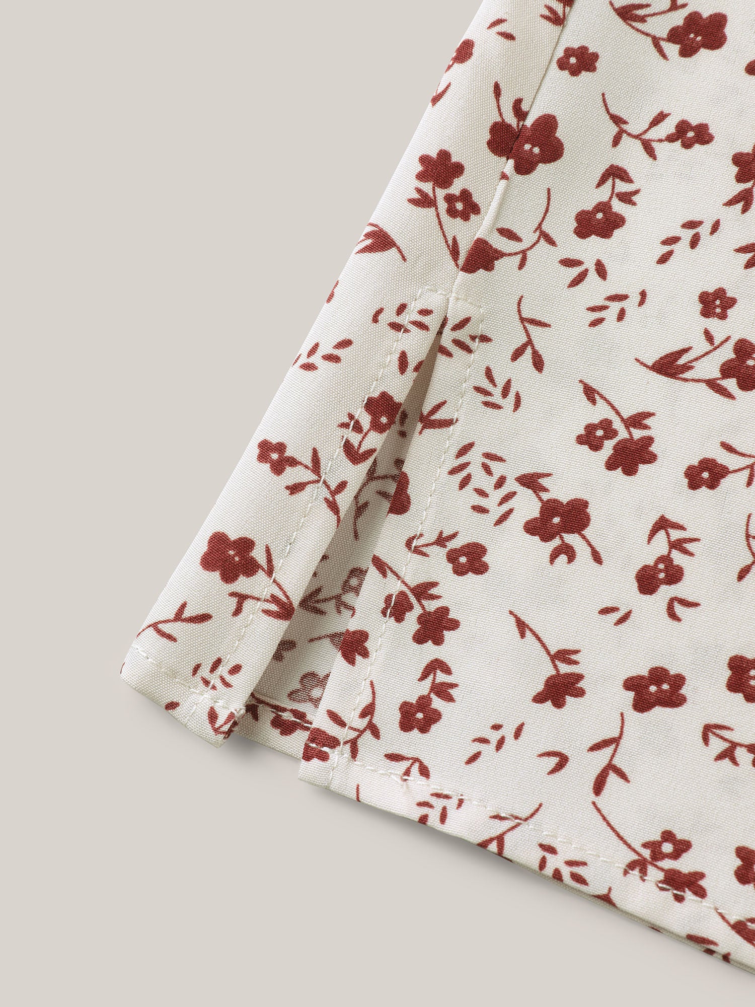 Ditsy Floral Print Lotus Leaf Sleeve Shirt - Image 6