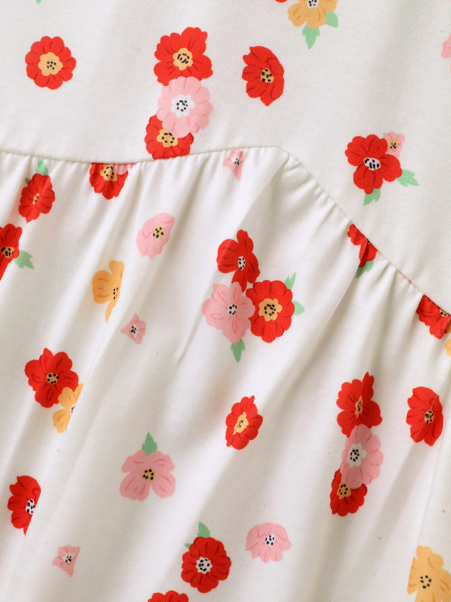 Ditsy Floral Print Sheer Babydoll Top - Image 5
