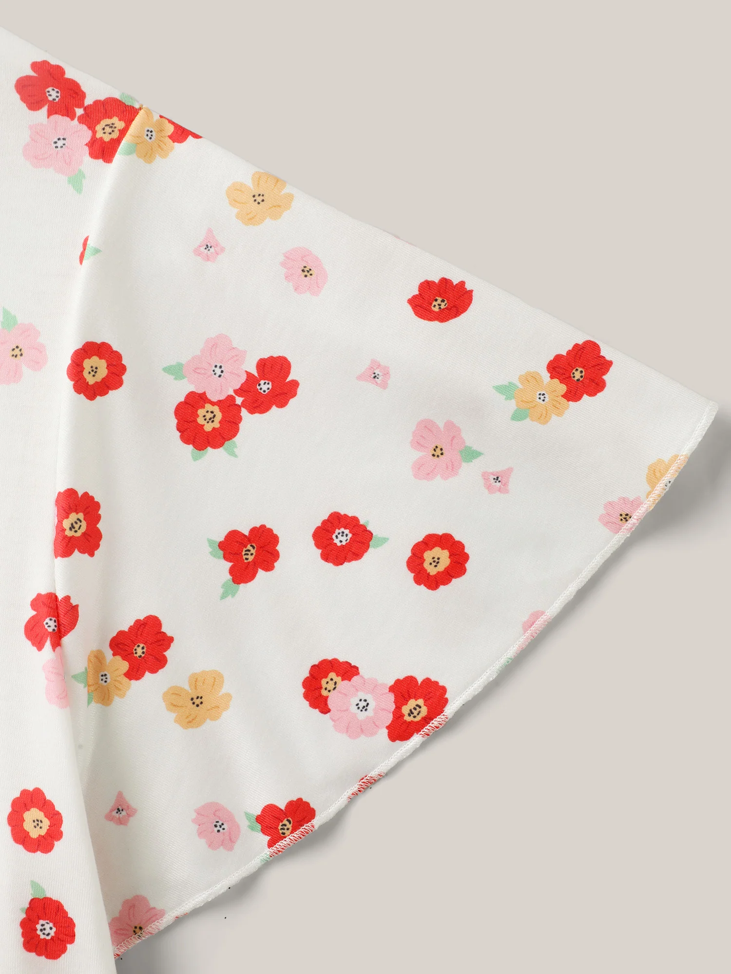 Ditsy Floral Print Sheer Babydoll Top - Image 6