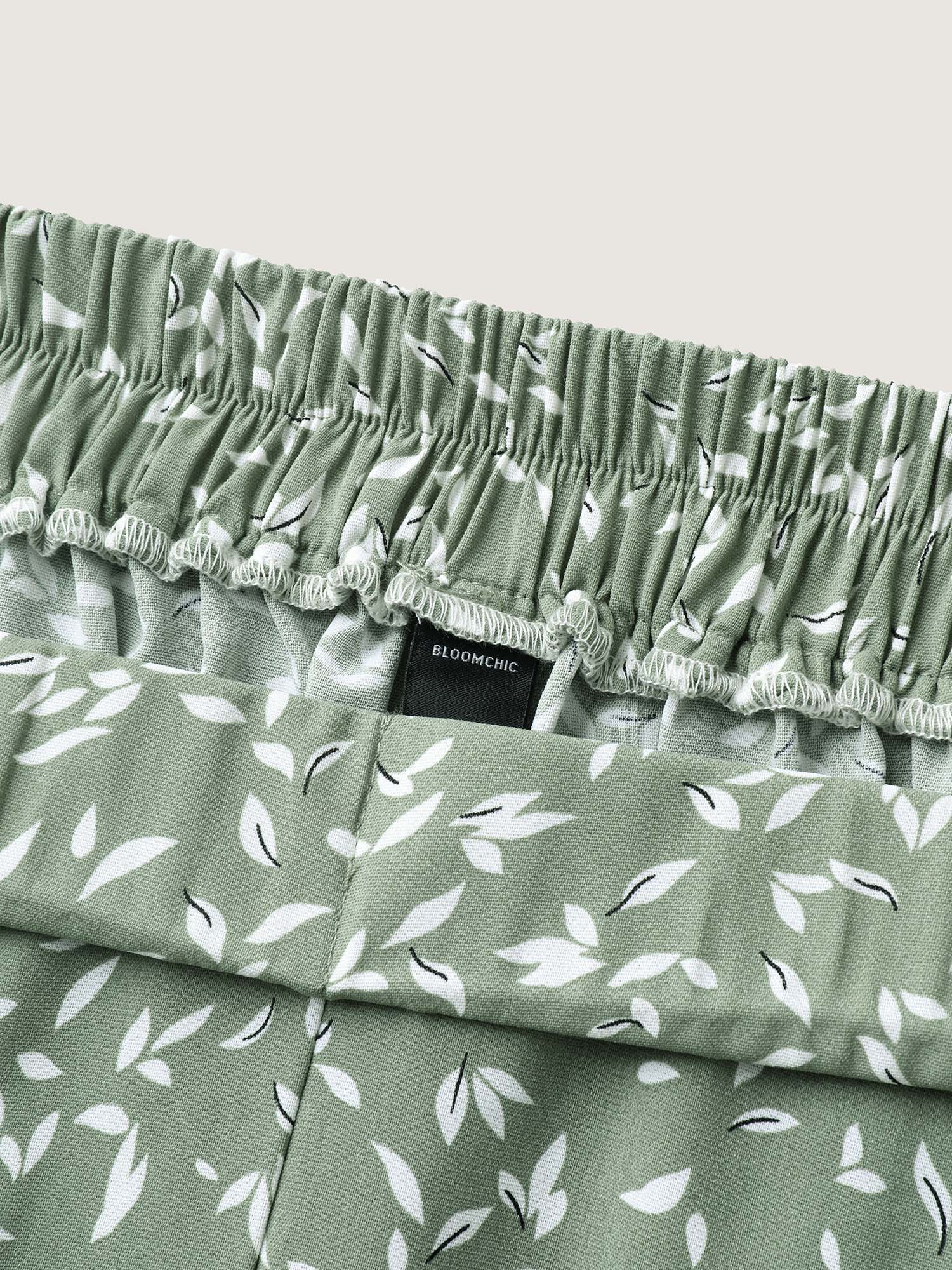 Ditsy Floral Print Wide-Leg Pants - Image 6