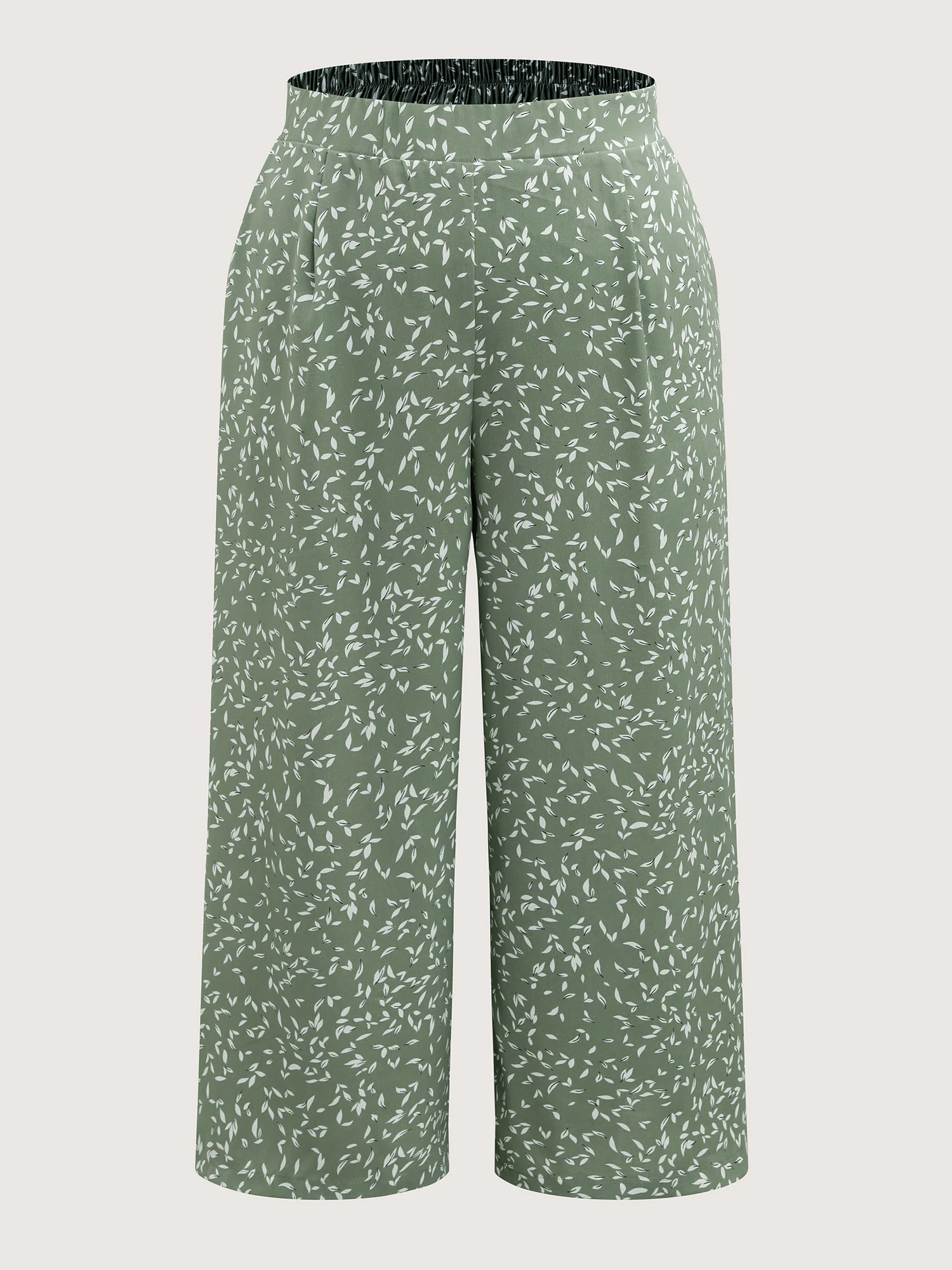 Ditsy Floral Print Wide-Leg Pants - Image 8