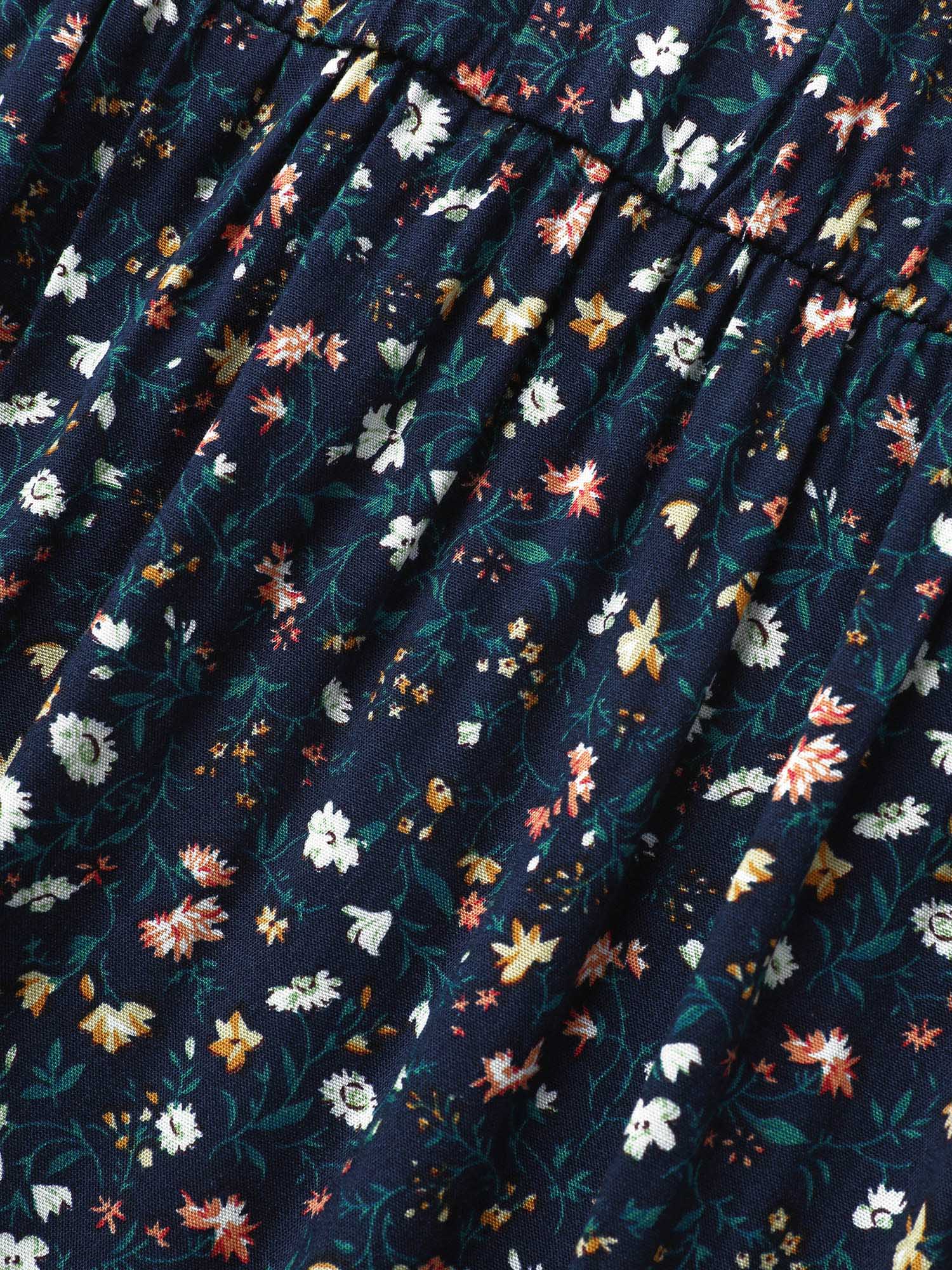Ditsy Floral Ruffle Cap Sleeve Dress - Image 11