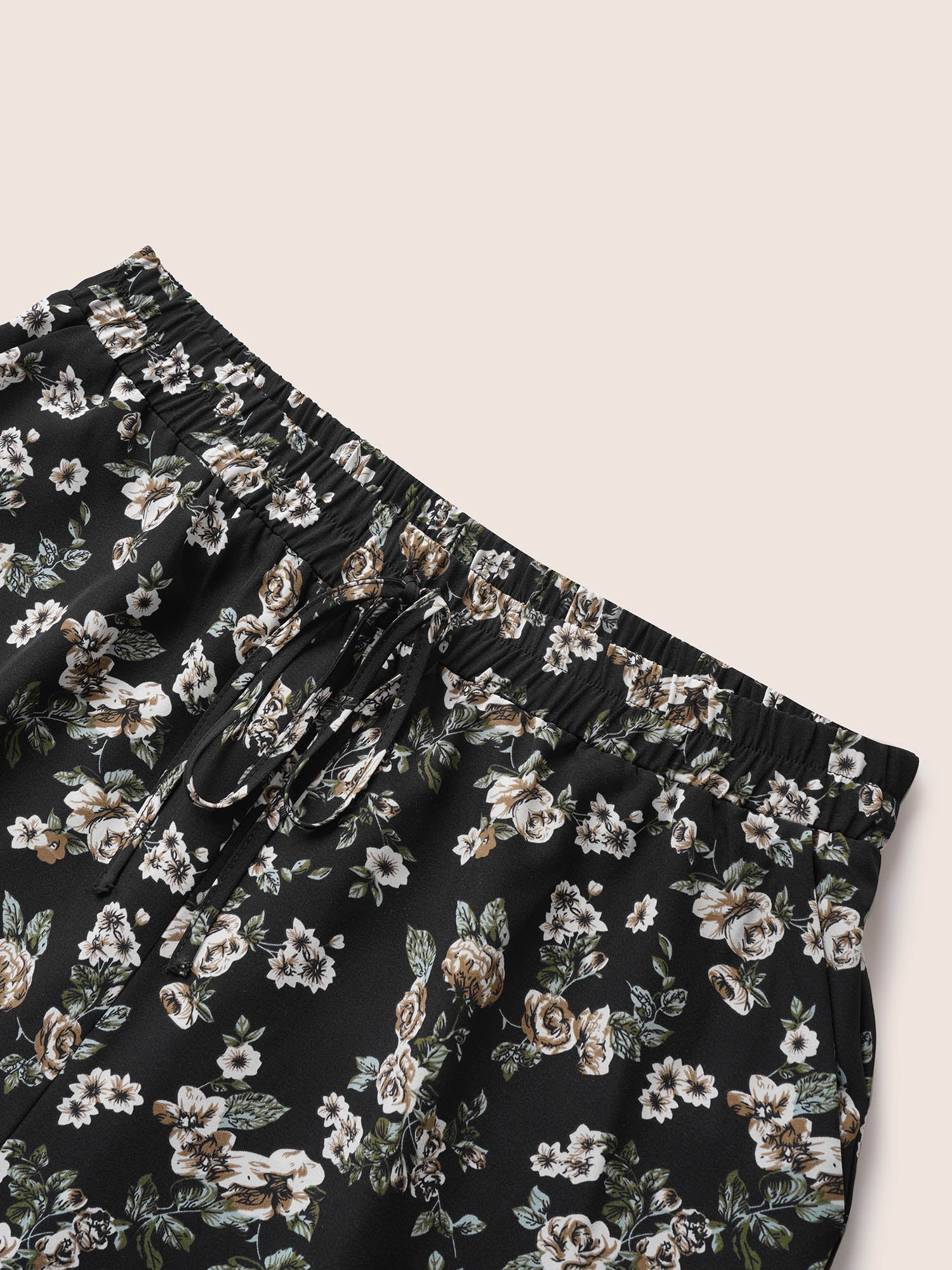 Ditsy Floral Ties Split Hem Wide Leg Pants - Image 6