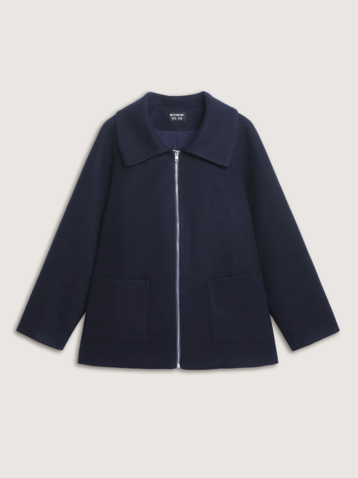 Dog Embroidered Zipper Collar Jacket - Image 8