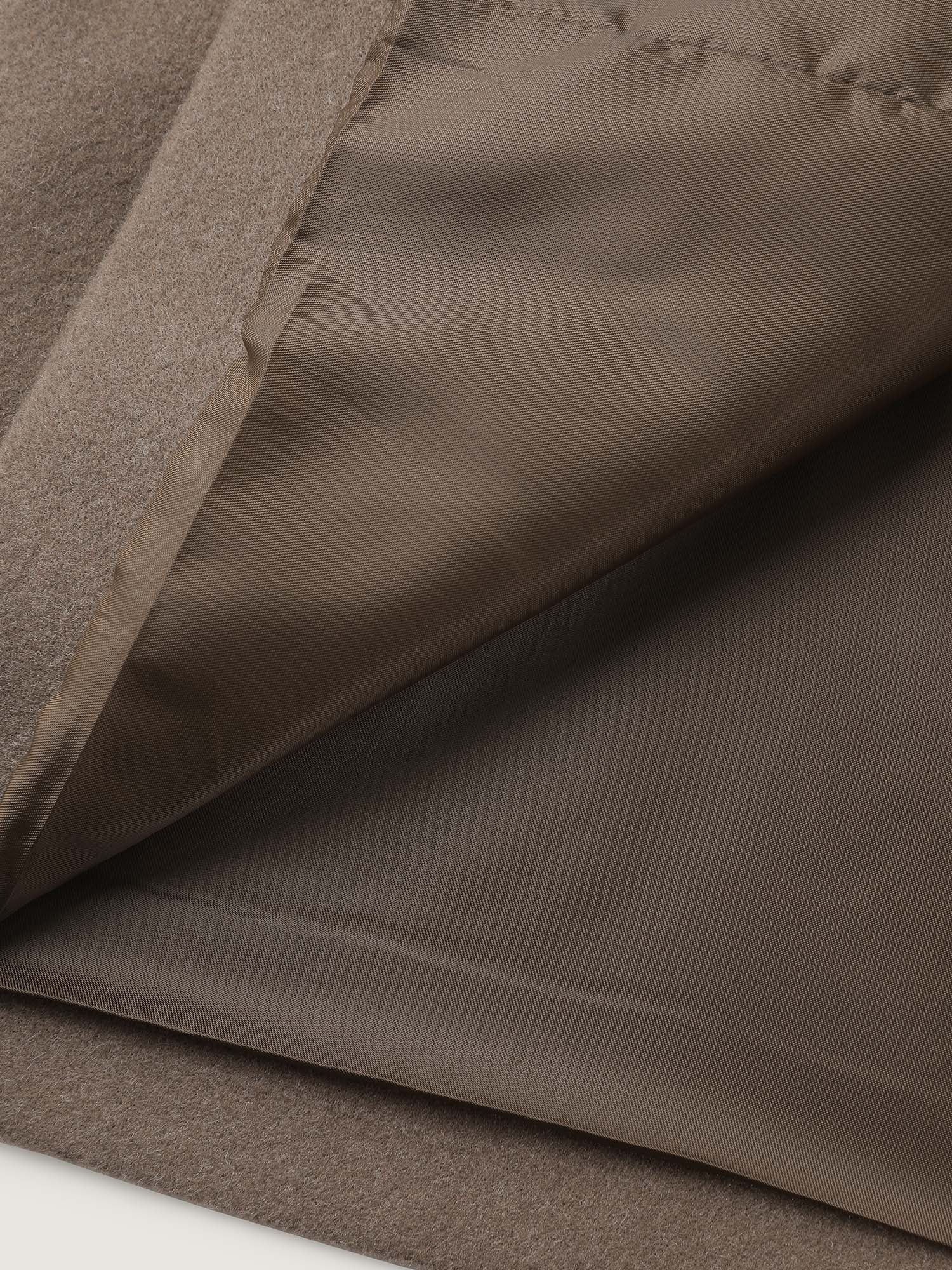 Double-Breasted Pockets Notched Lapels Coat - Image 8