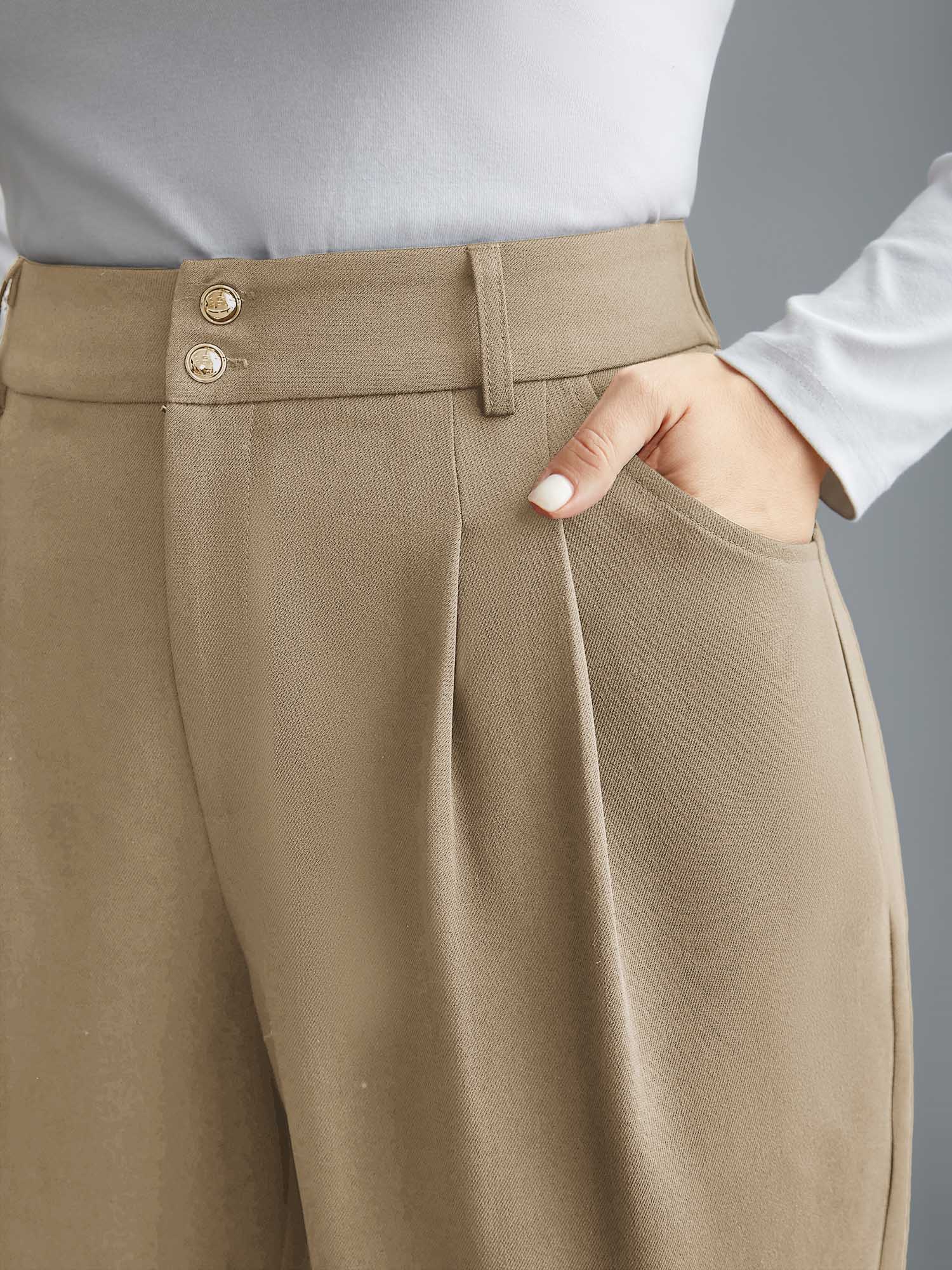 Double Buckle Straight Leg Pants - Image 12