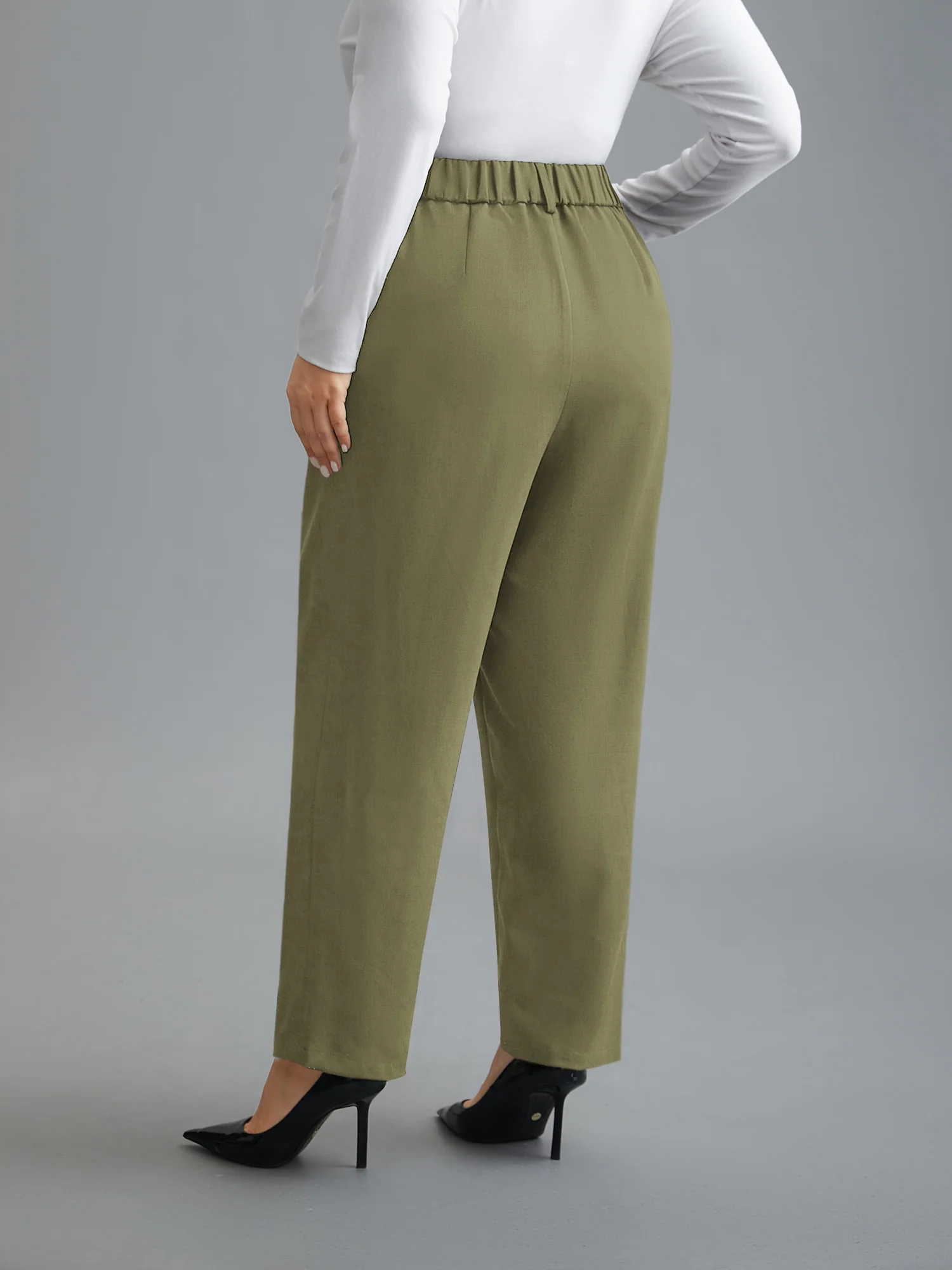 Double Buckle Straight Leg Pants - Image 14