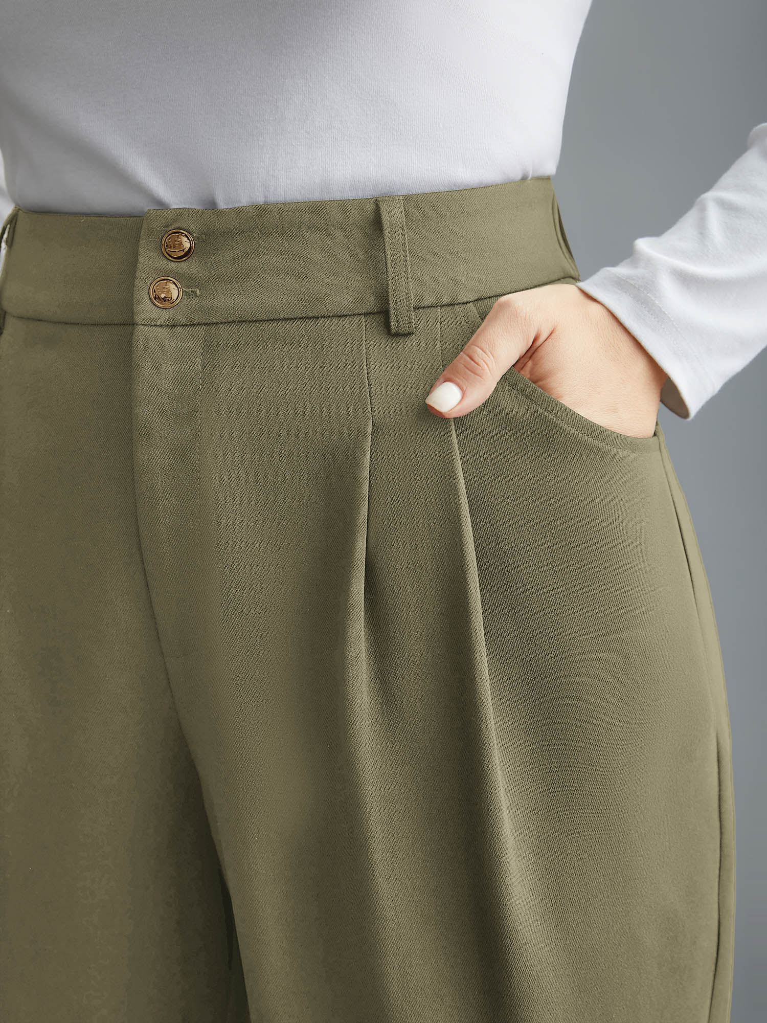 Double Buckle Straight Leg Pants - Image 16