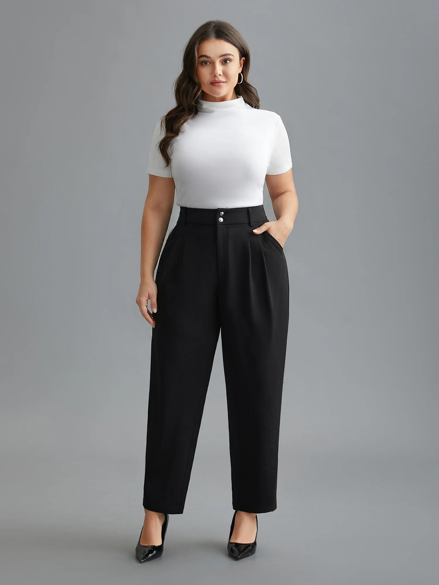 Double Buckle Straight Leg Pants - Image 2