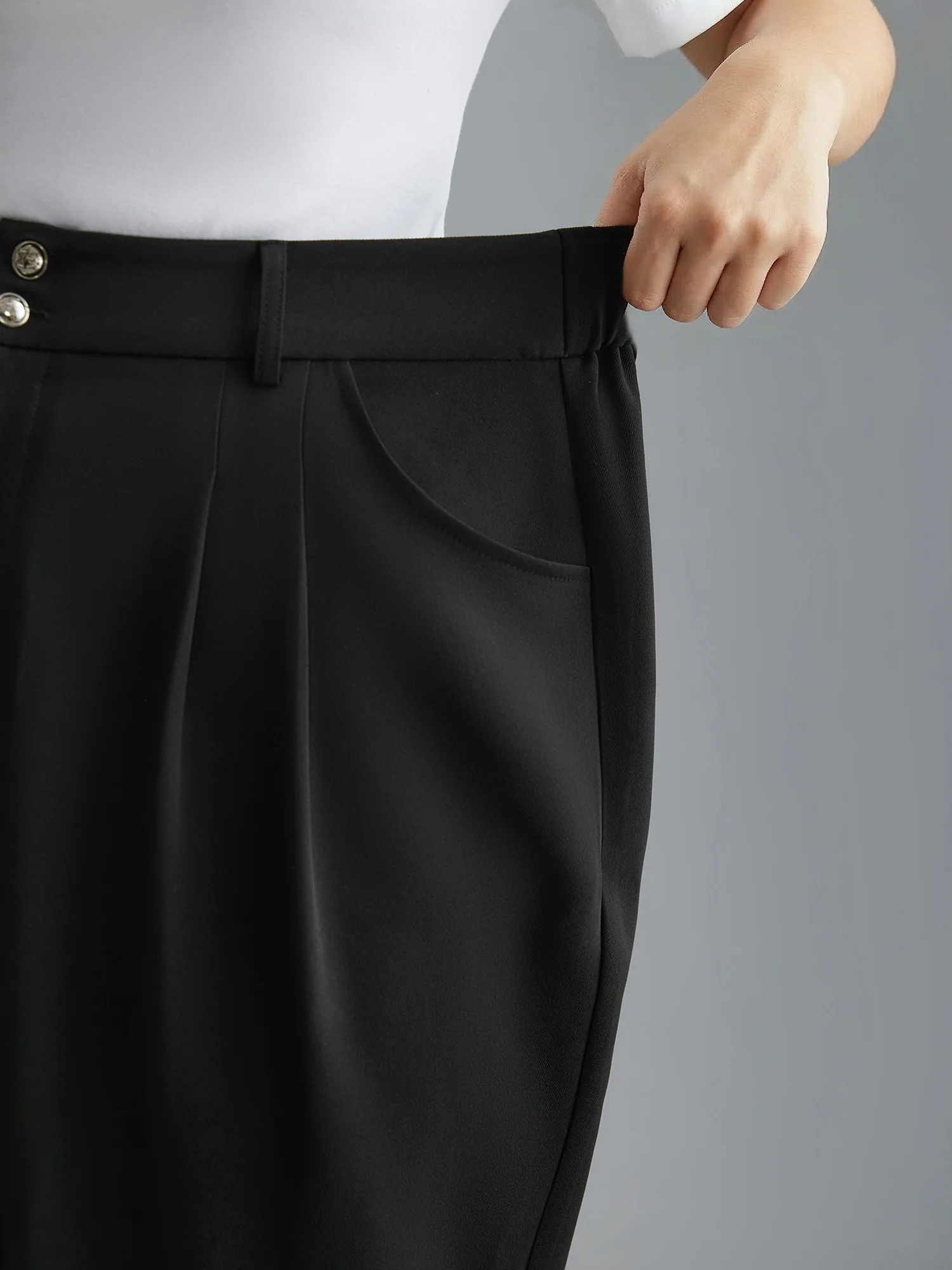 Double Buckle Straight Leg Pants - Image 4
