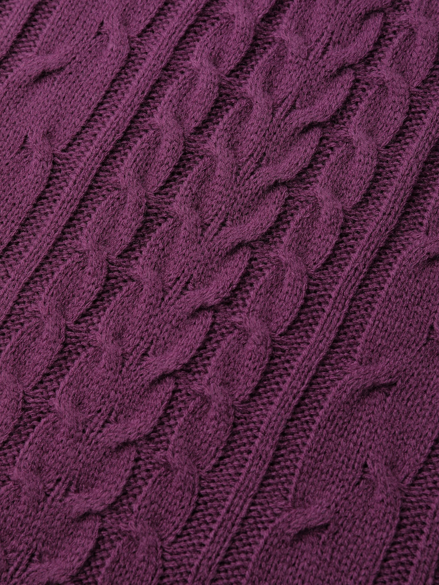 Drapey High Turtleneck Cable-Knit Pullover - Image 6