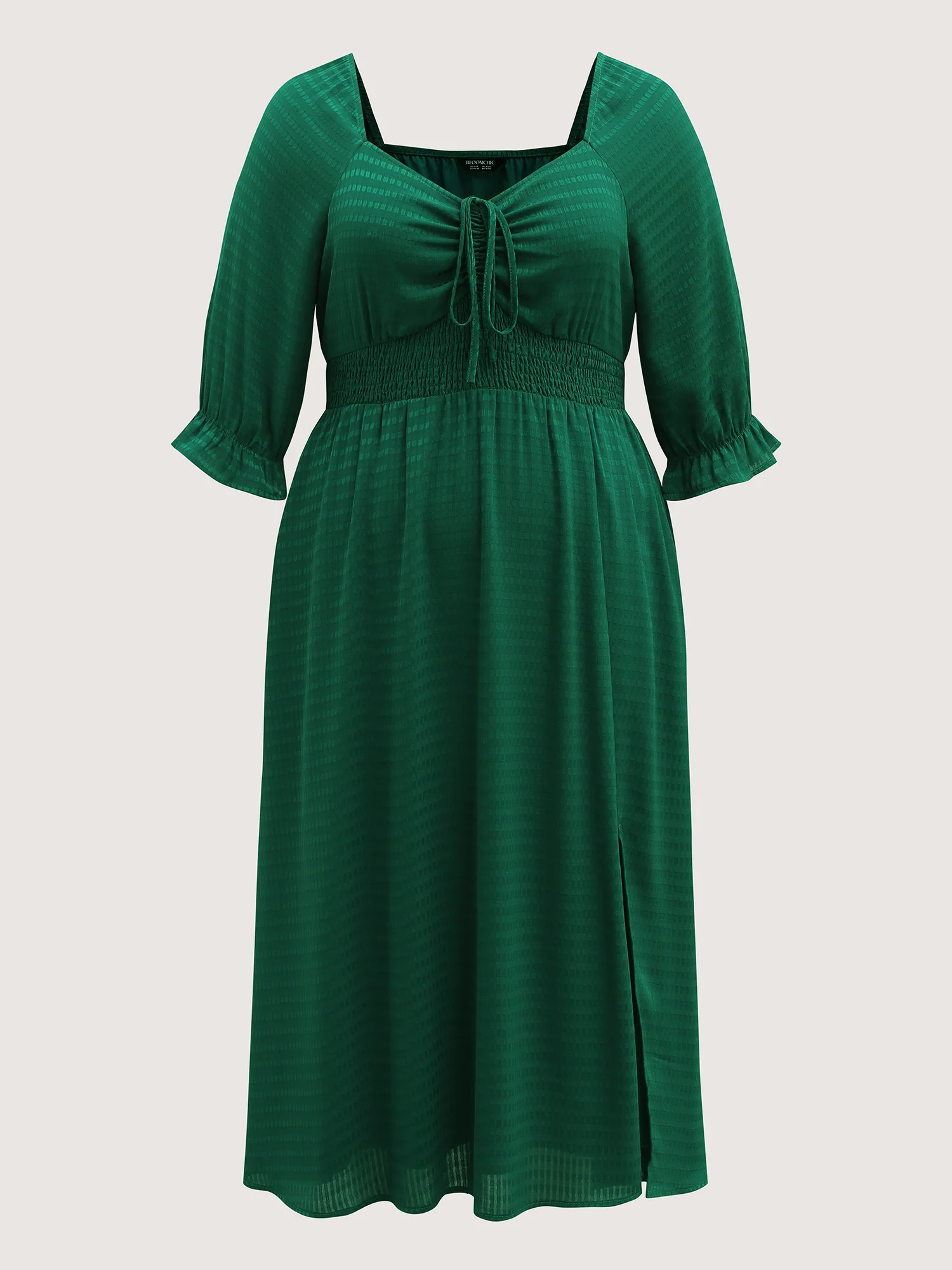 Drawstring Cinched-Bust Sweetheart Maxi Dress - Image 7