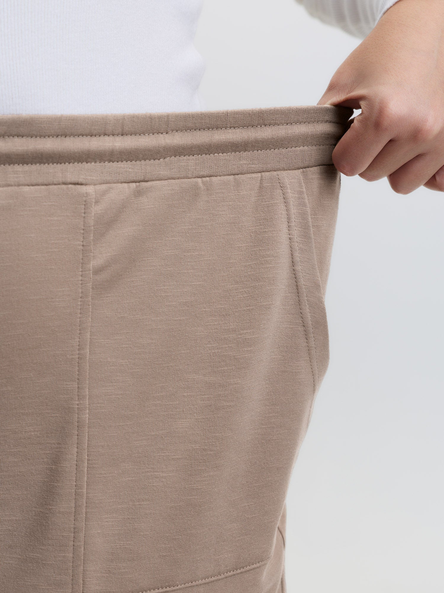 Drawstring Flared Hem Pants - Image 6