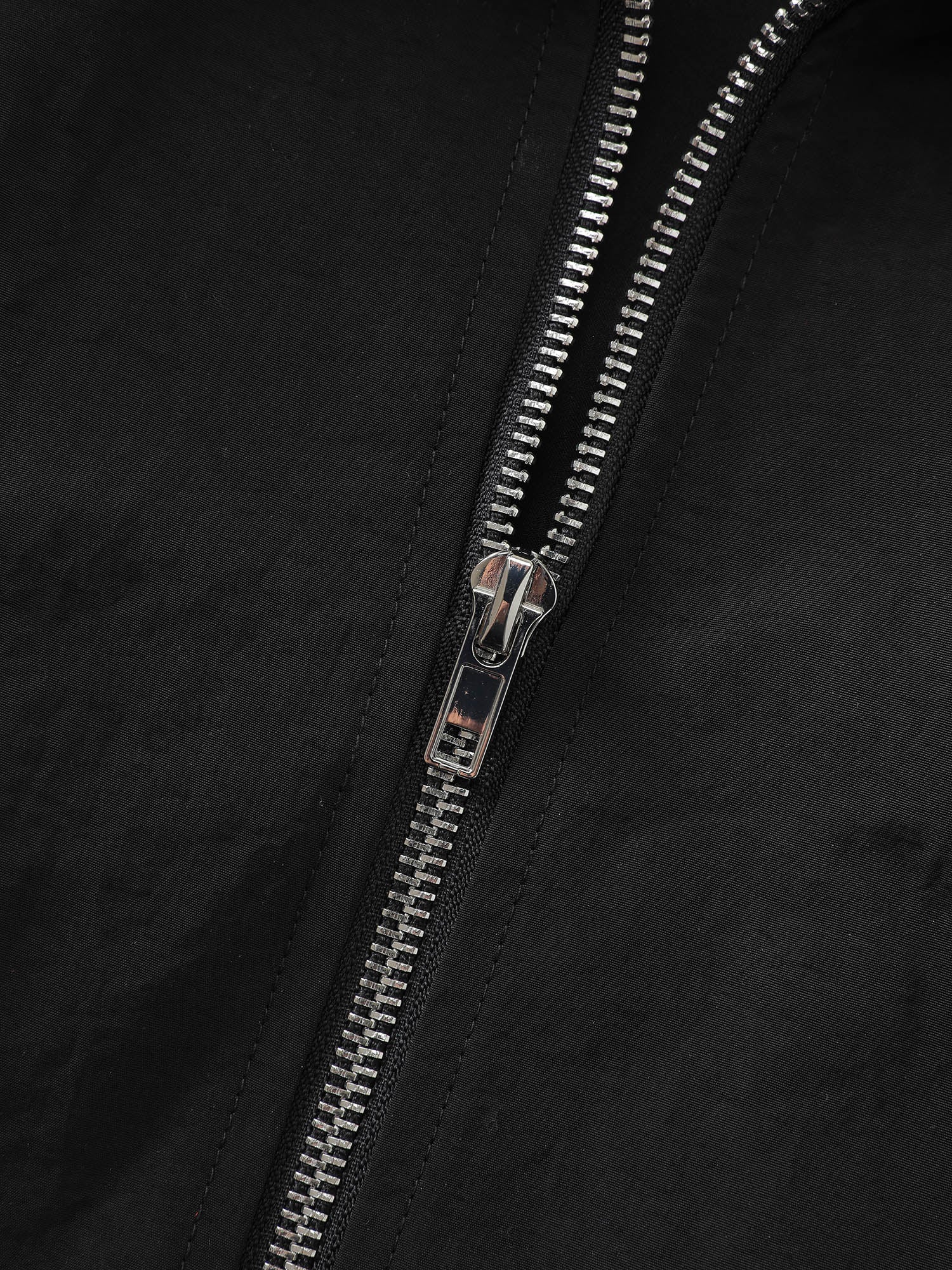 Drawstring Pockets Zipper Long Coat - Image 6