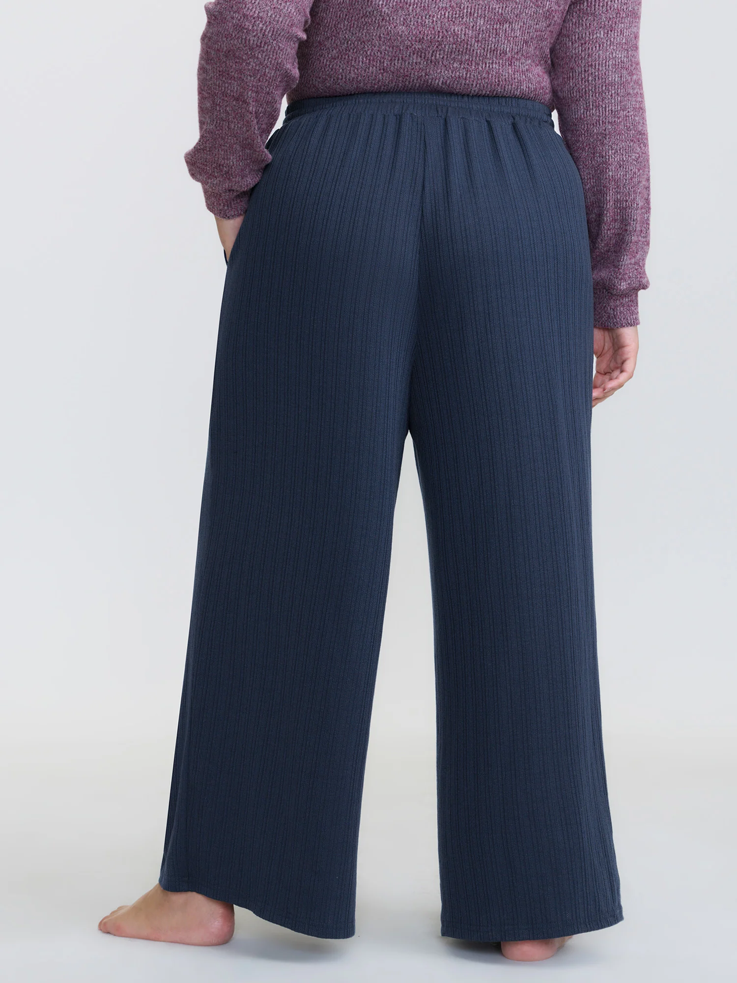 Drawstring Waist Cozy Lounge Bottoms - Image 5